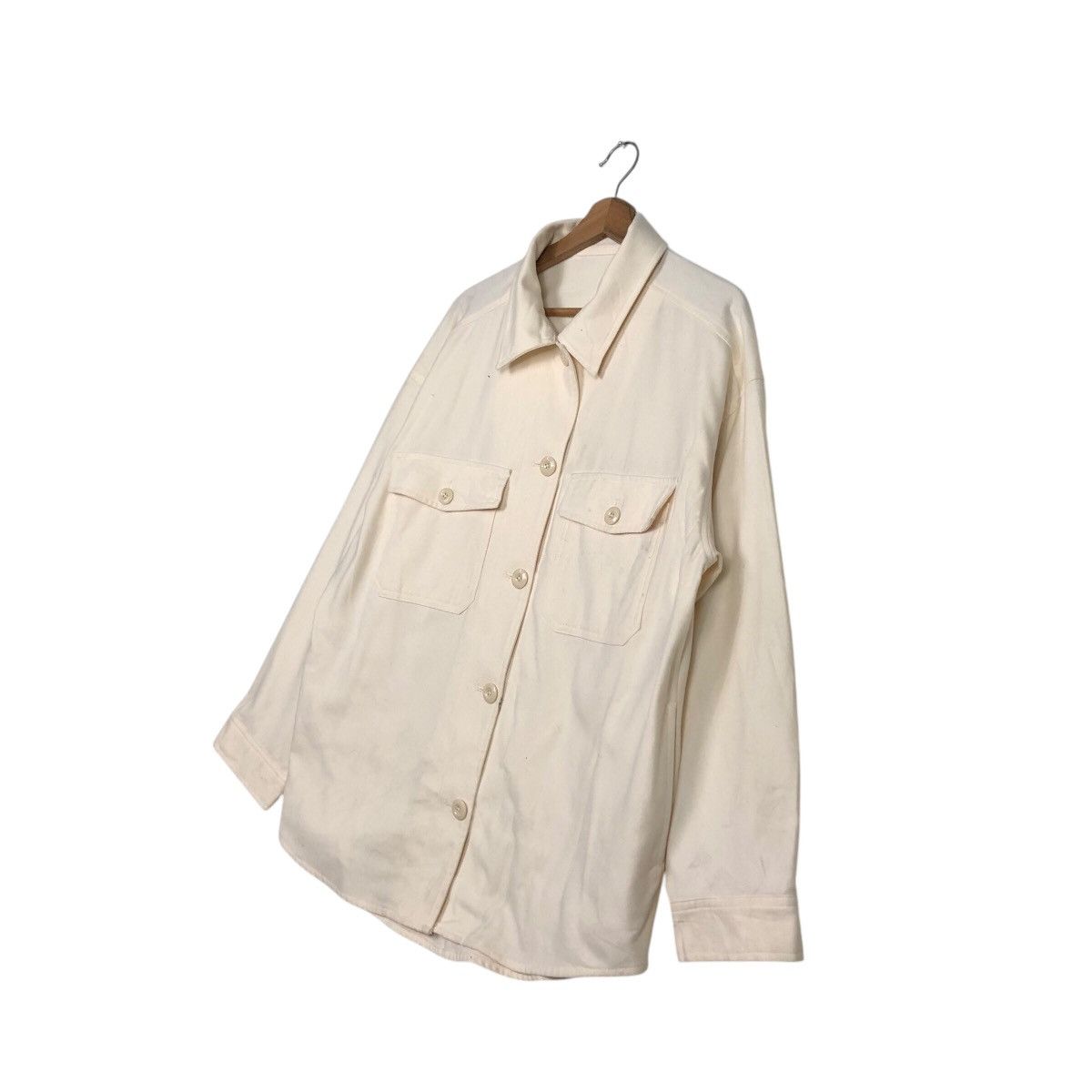 Japanese Brand 📌Vintage Wool Chore Jacket GU Japan Trucker Issey Miyake Size US XXL / EU 58 / 5 - 3 Thumbnail