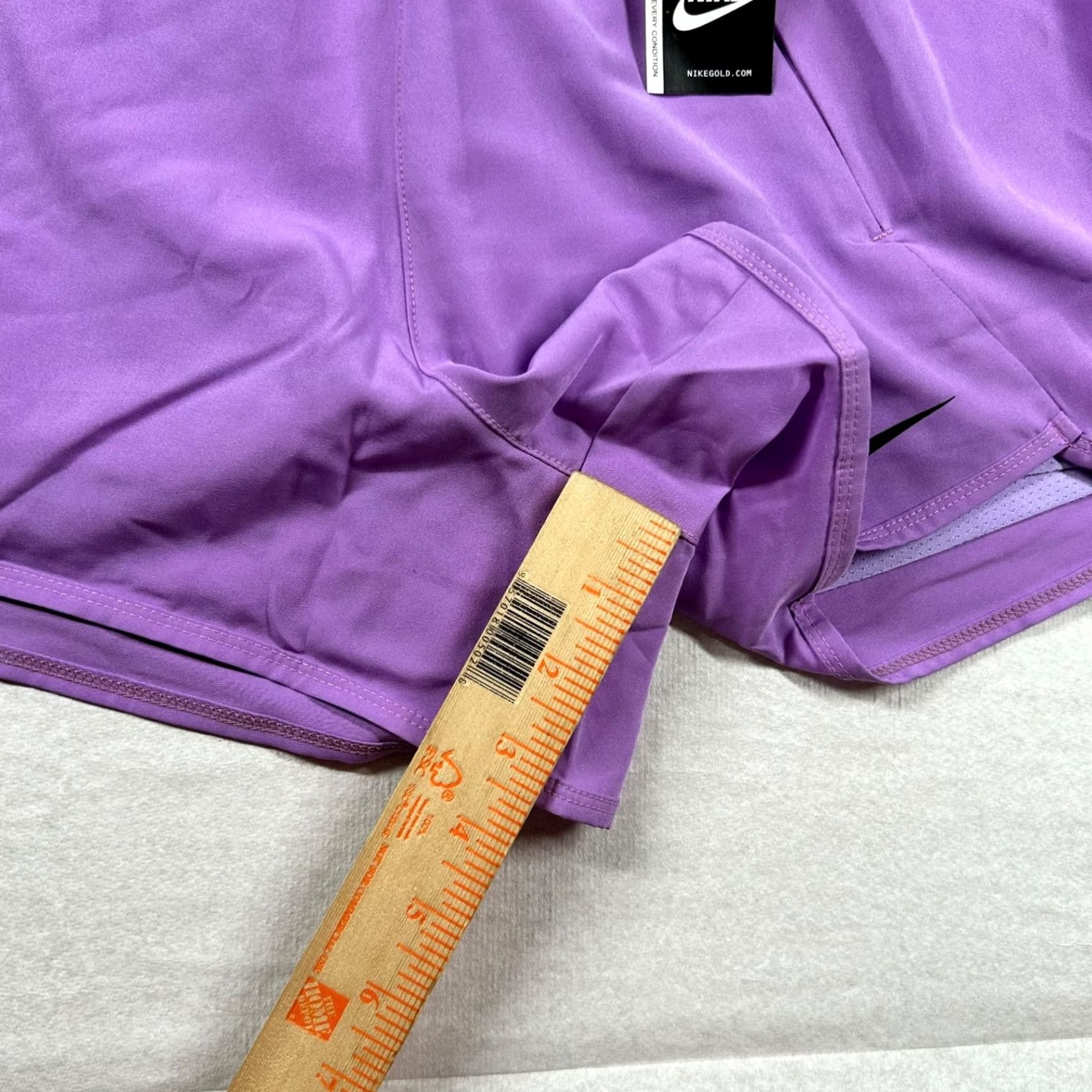 Nike Nike Tempo Shorts Womens L Running Athletic Purple Lined Training 3.5" Inseam Size 36" / US 14 / IT 50 - 6 Thumbnail