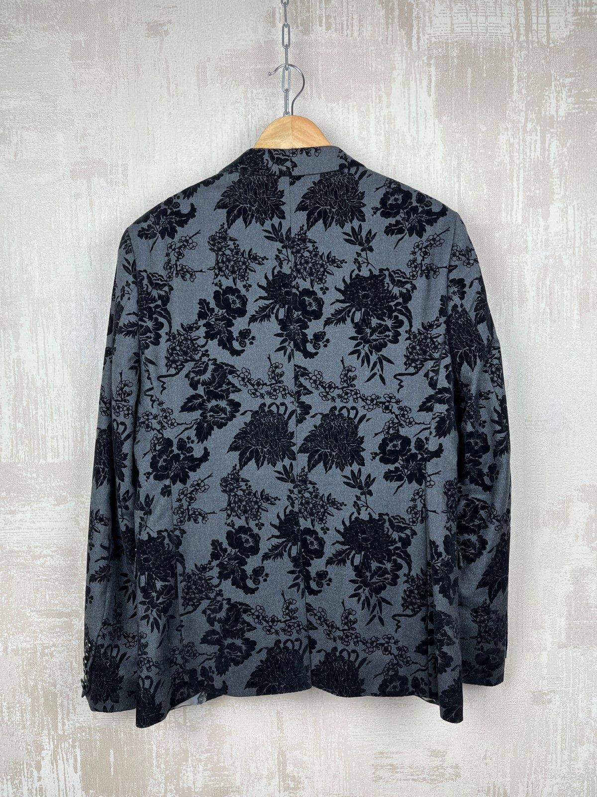 Noose & Monkey Noose & Monkey Paprika Jacket Floral Black Velvet Blazer Size US M / EU 48-50 / 2 - 11 Thumbnail