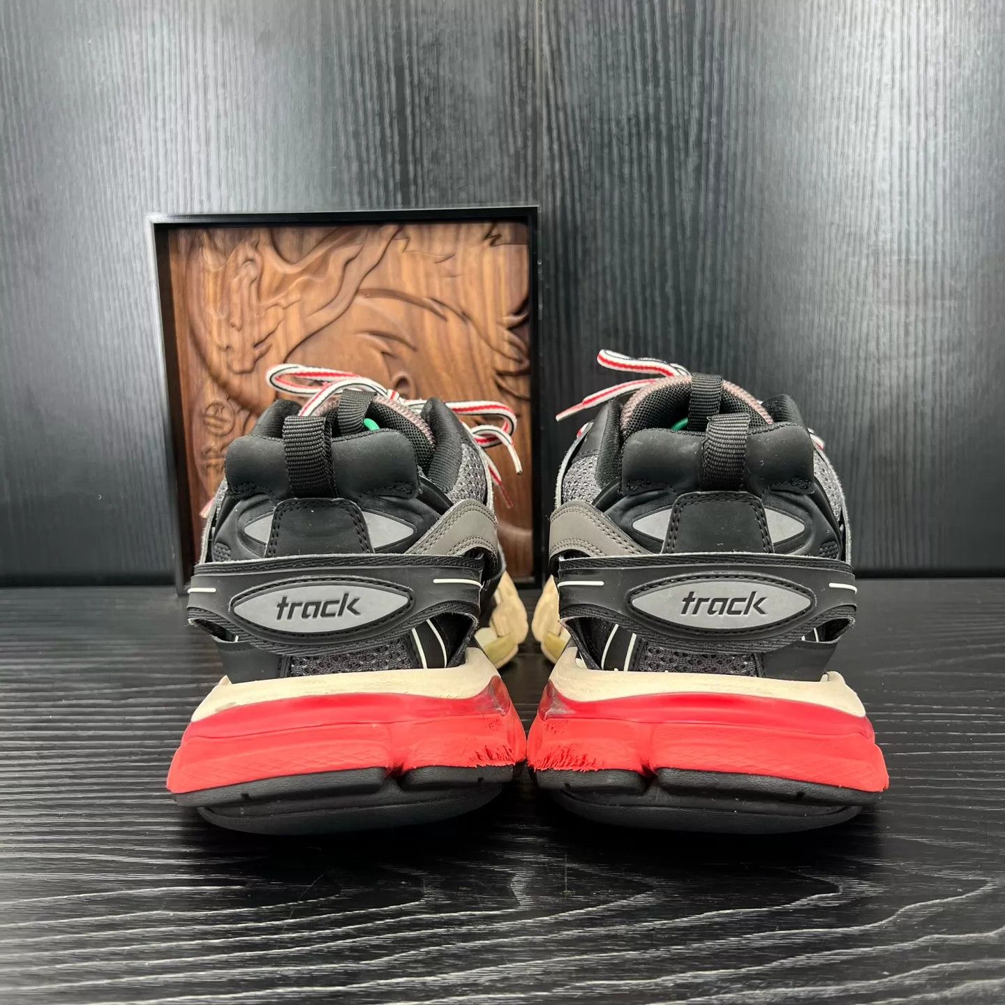 Balenciaga Balenciaga Track Black Red 41 Boxed Sneaker Size US 8 / EU 41 - 4 Thumbnail