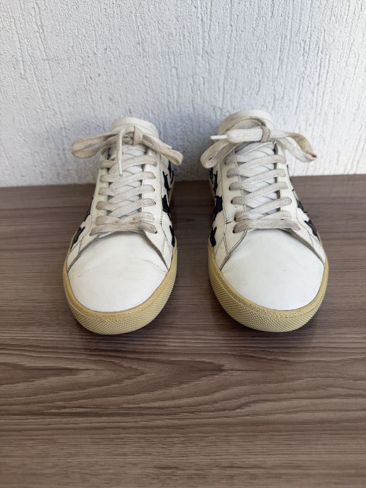 Saint Laurent Paris Ss15 court classic star trainers Size US 8.5 / EU 41-42 - 5 Thumbnail