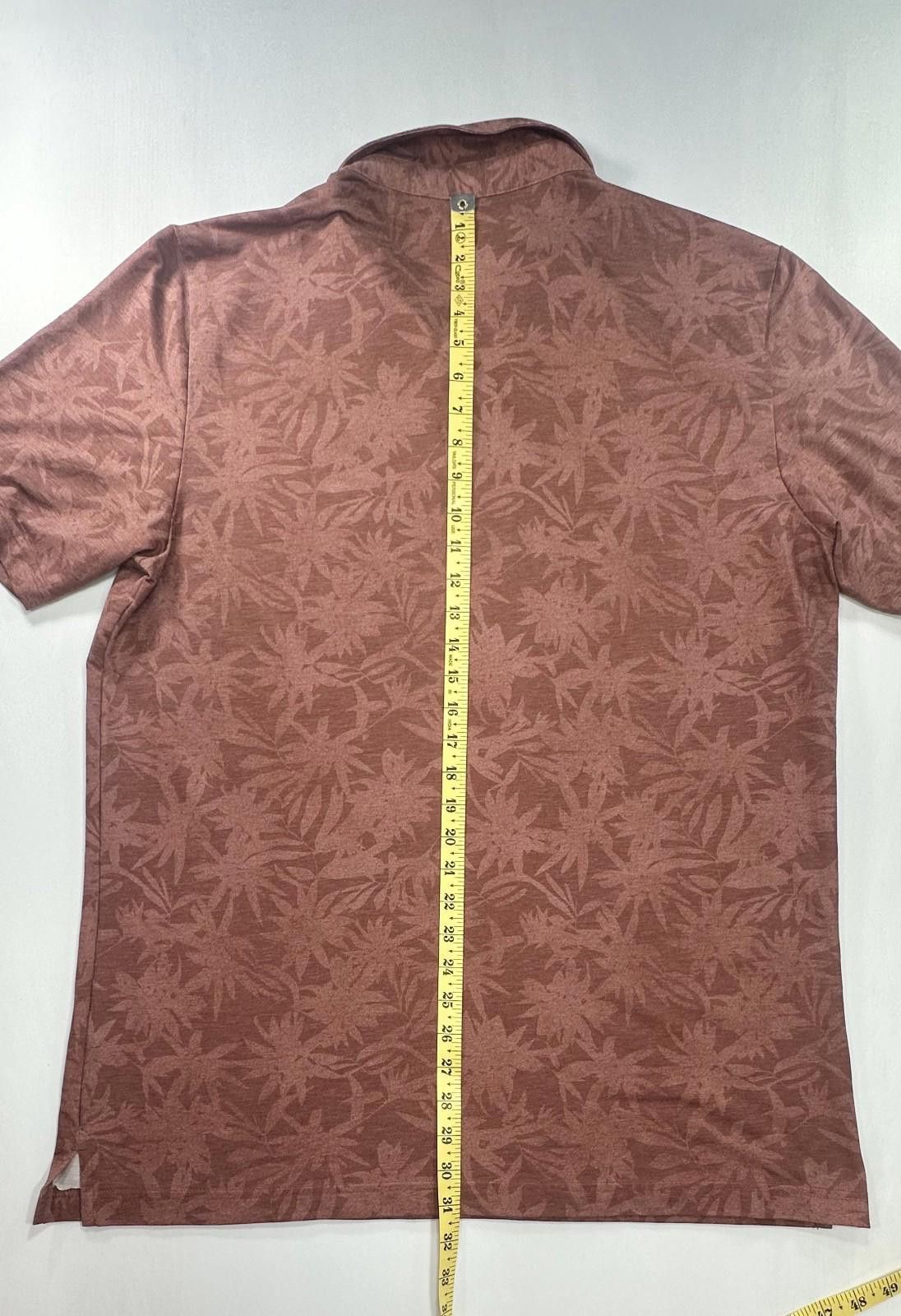 TravisMathew Travis Mathew 1/4 Button Floral Pattern Polo Shirt Red Men L Size US L / EU 52-54 / 3 - 3 Thumbnail
