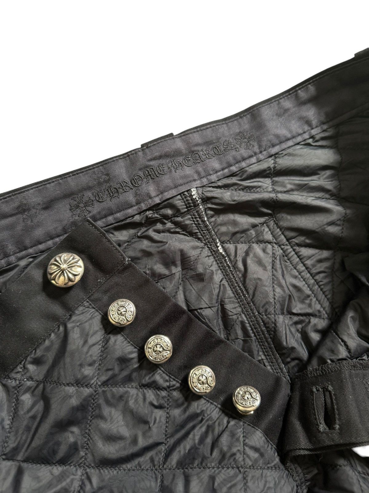 Chrome Hearts 1/20 Mattyboy double knee quilted pants Size US 34 / EU 50 - 6 Thumbnail