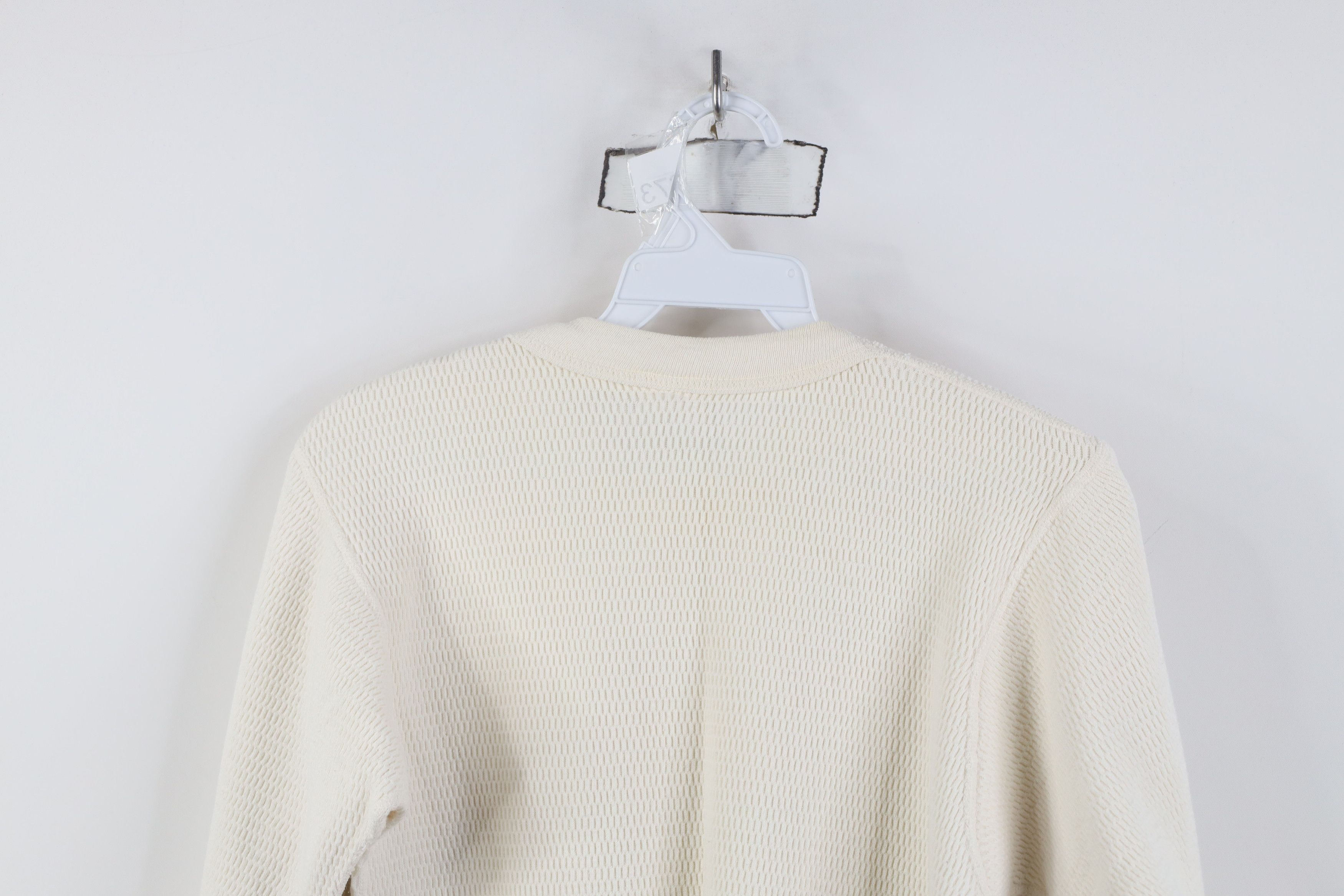 Vintage Vintage 70s Streetwear Waffle Knit Long Sleeve T-Shirt USA Size US L / EU 52-54 / 3 - 9 Thumbnail
