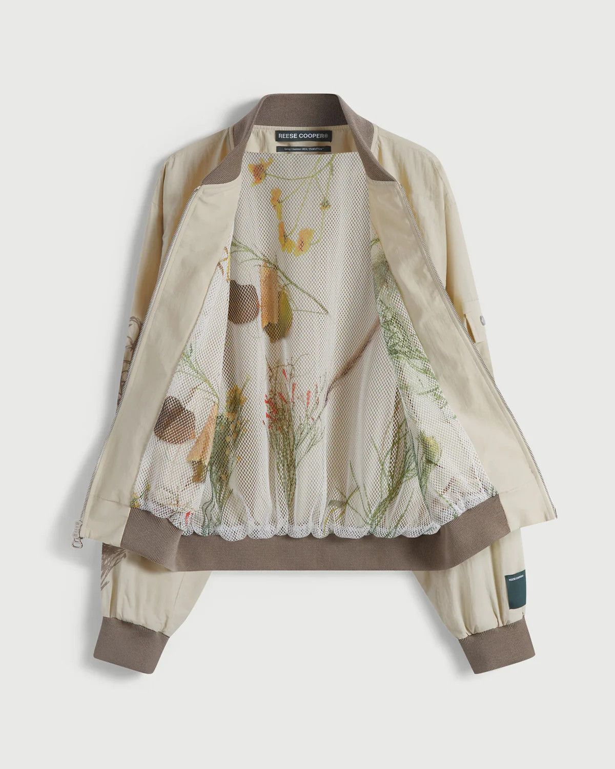 Reese Cooper SS24 Desert Marigold Embroidered Nylon Bomber retail $598 Size US XL / EU 56 / 4 - 2 Thumbnail