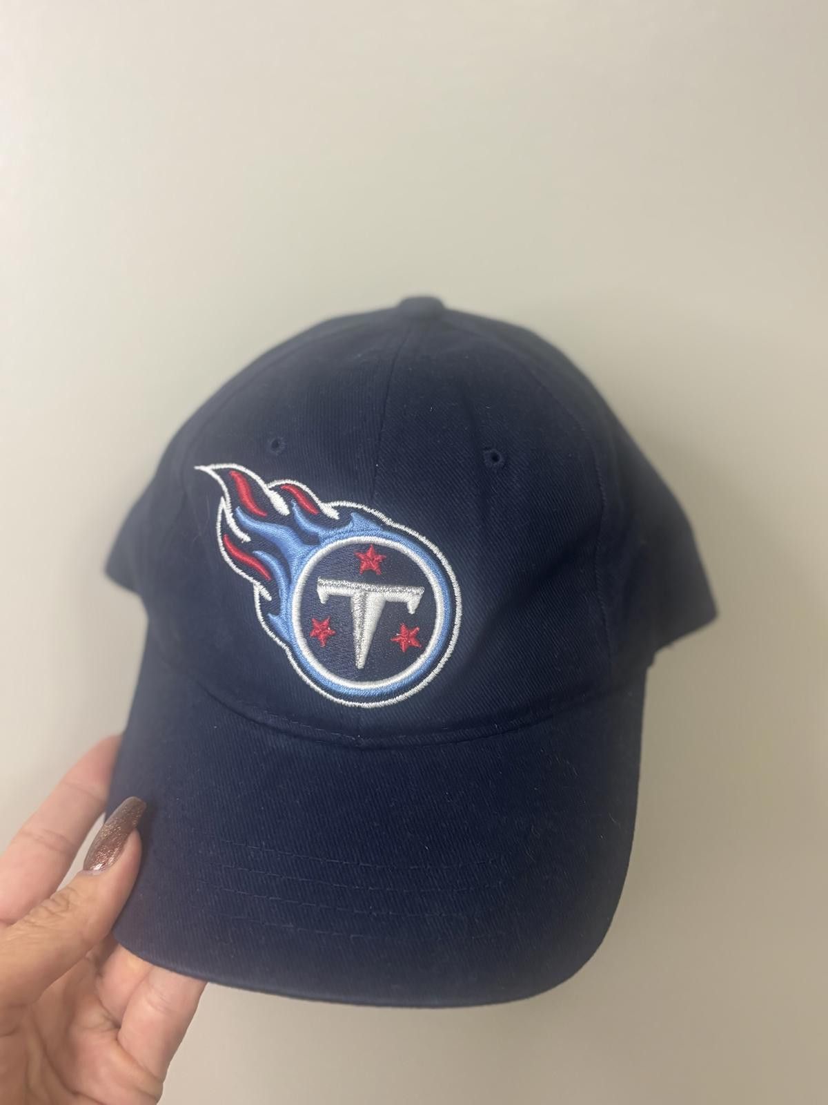 Logo Athletic Tennessee Titans Adjustable Hat - Navy Blue with Logo Size ONE SIZE - 1 Thumbnail