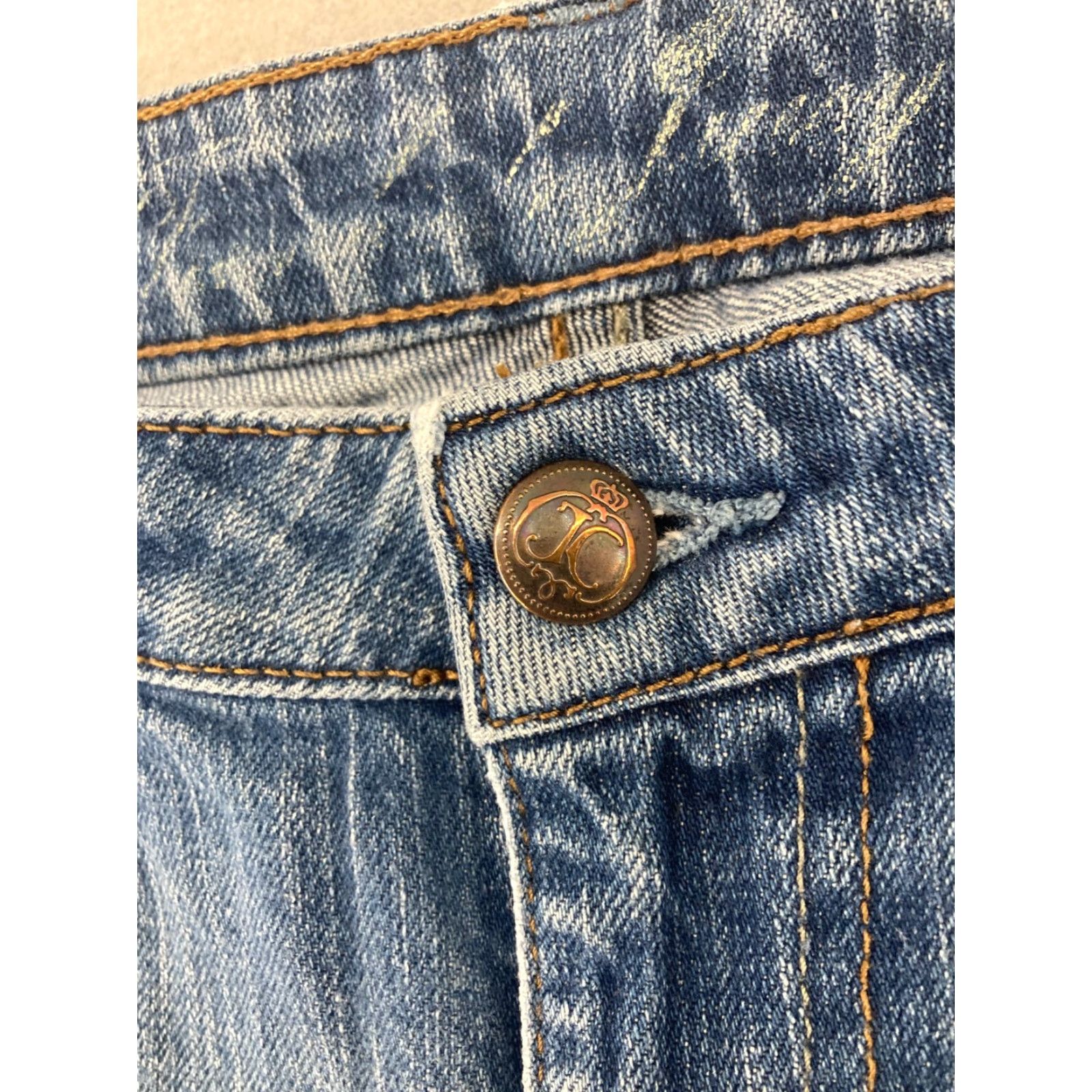 Juicy Couture Juicy Couture Jeans Women's Blue Flare Stretch 30 Regular Denim USA Made Flared 90s Theme Womens Size 30" / US 8 / IT 44 - 7 Thumbnail