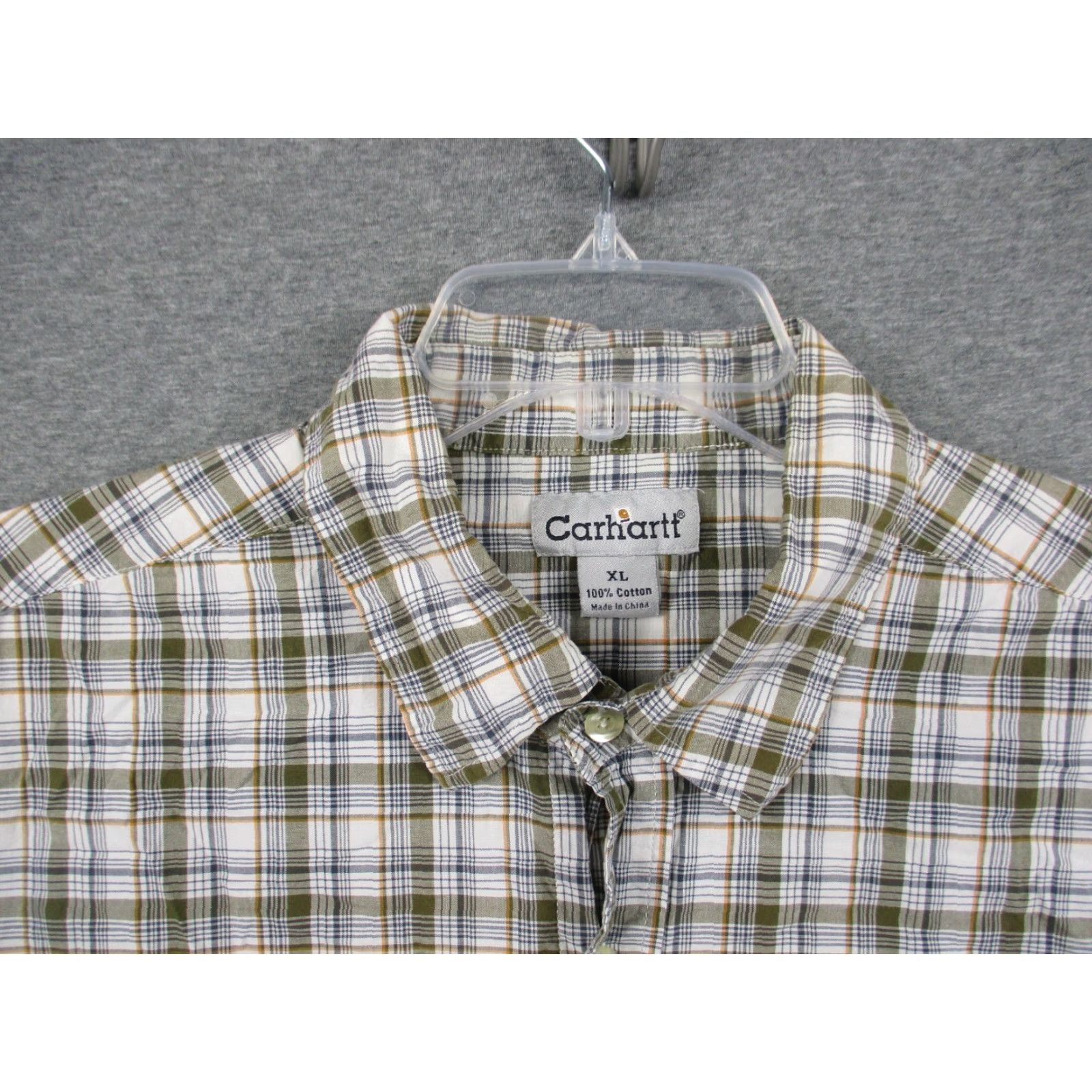 Carhartt Carhartt Plaid Shirt Men XL Short Sleeve Relaxed Fit Pocket Button Down Cowboy Size US XL / EU 56 / 4 - 4 Thumbnail