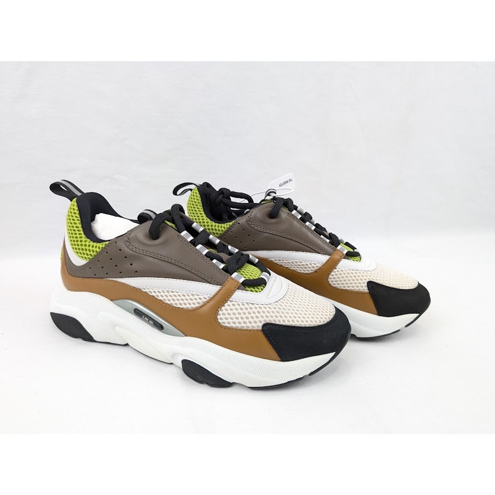 Dior o1rshd1 B22 Calf Mesh Sneakers in Brown/Kaki Size US 11 / EU 44 - 12 Thumbnail