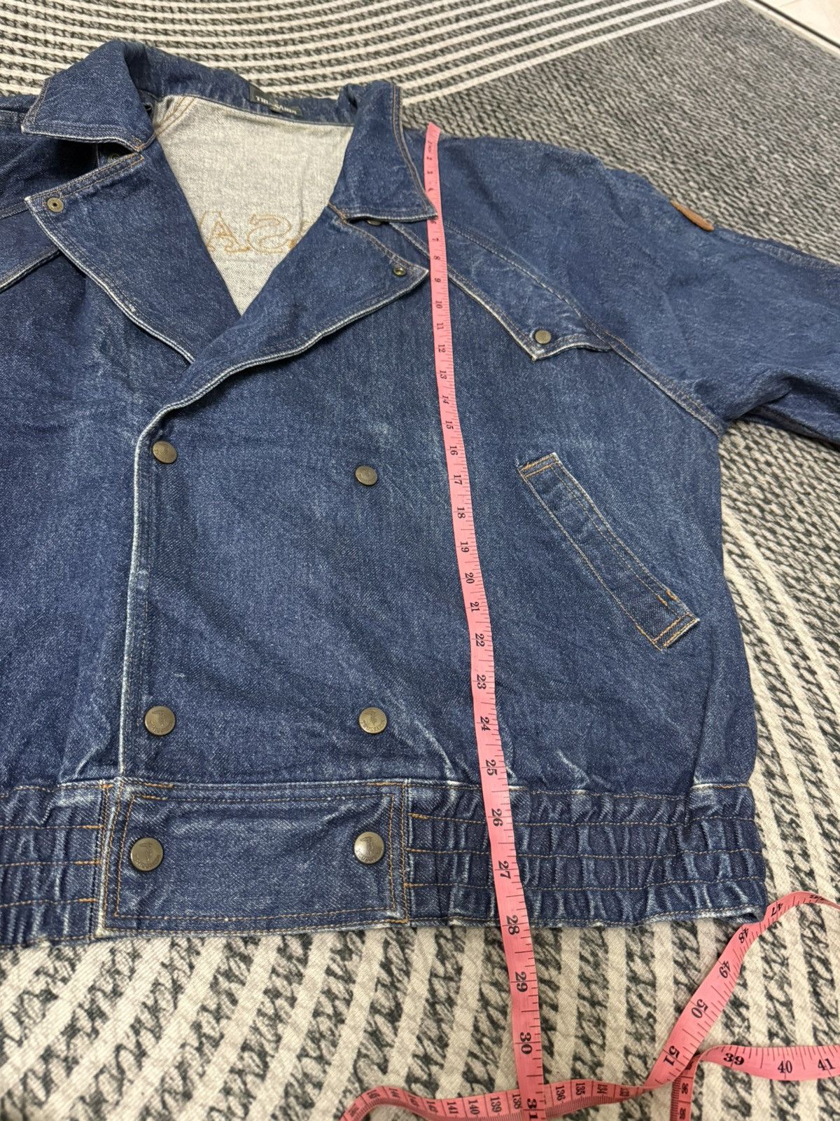 Trussardi Vintage Trussardi Rare Oversize Denim Blue Jacket Size US XL / EU 56 / 4 - 22 Thumbnail