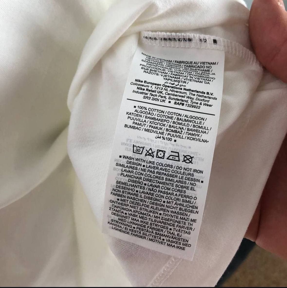 Nike Nike Golf White Big Logo Tee Size US M / EU 48-50 / 2 - 4 Thumbnail