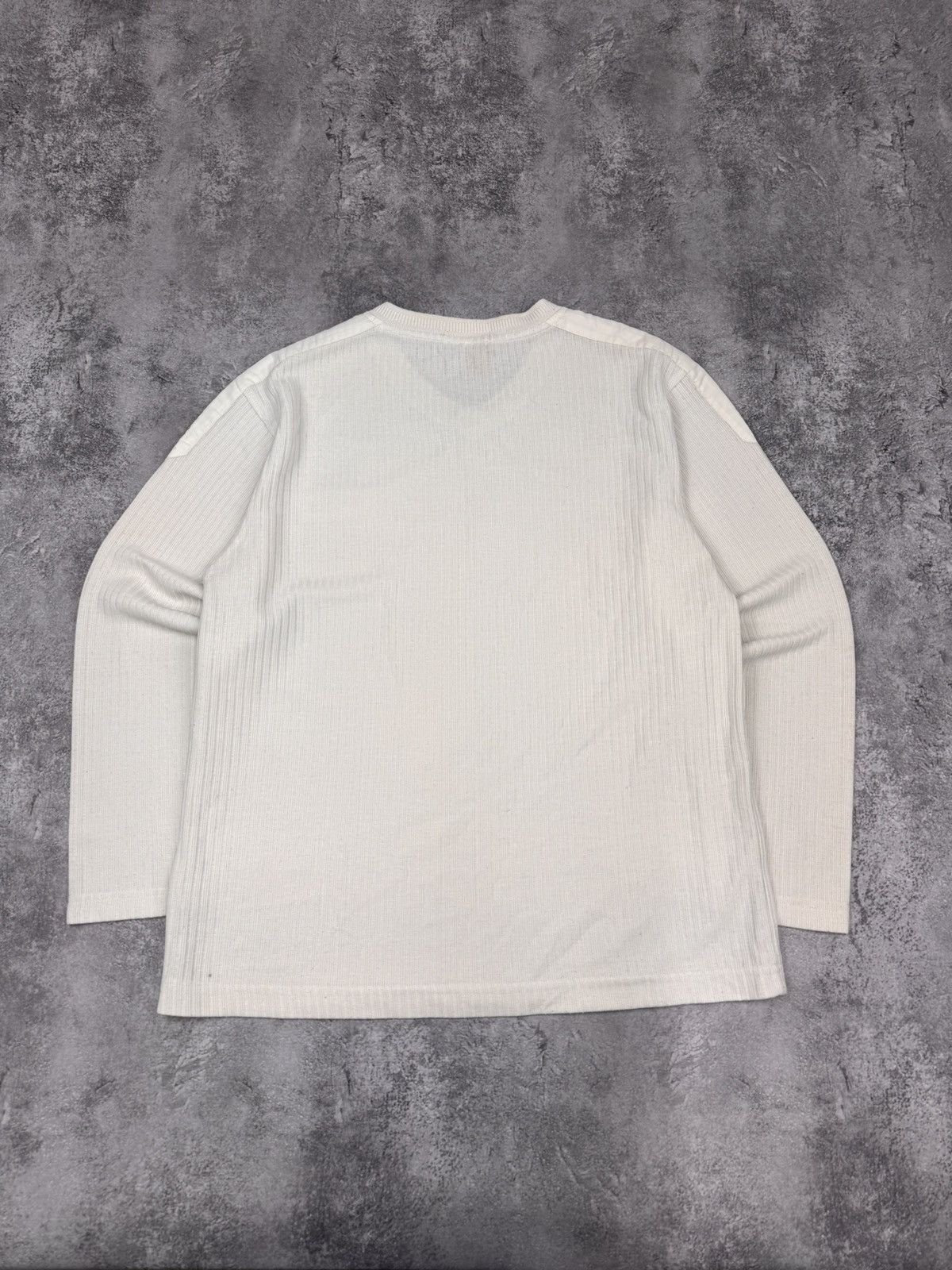 Prada Prada Men Knit Sweater White V-Neck Size L Size US L / EU 52-54 / 3 - 8 Thumbnail