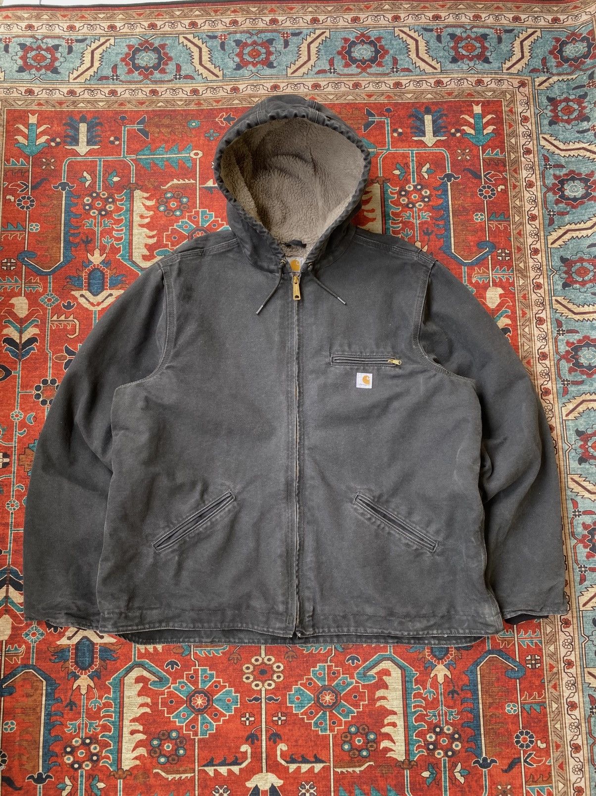 Carhartt SOLD OUT Carhartt Women Jacket sherpa lined WJ141 BLK Size US XL / EU 56 / 4 - 3 Thumbnail