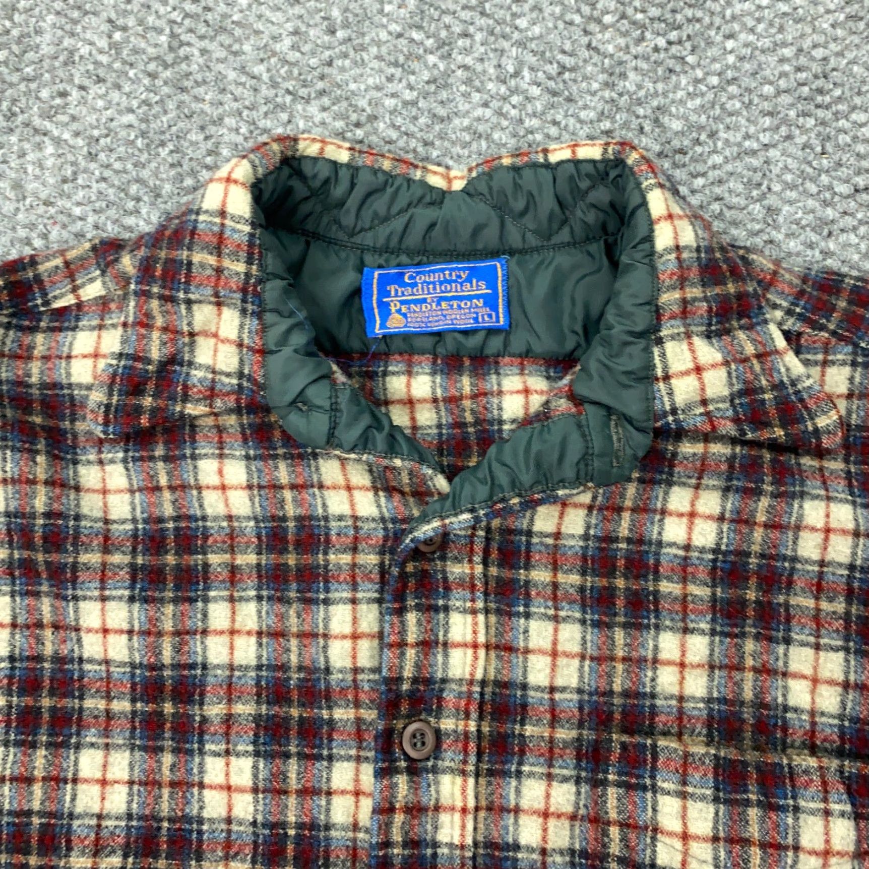 Pendleton VINTAGE Pendleton Shirt Mens Large Red Plaid 100% Wool 80s Country Traditionals Button-Up Size US M / EU 48-50 / 2 - 2 Thumbnail