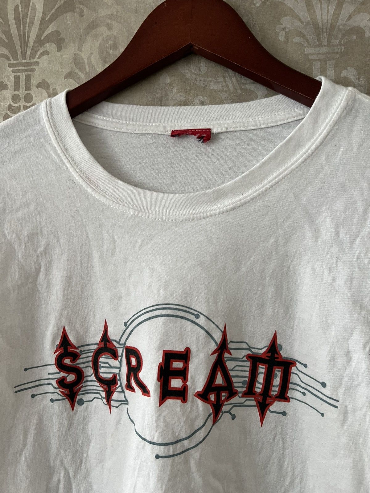 Vintage Vintage Style Long Sleeve Scream Graphic Tee White Size US L / EU 52-54 / 3 - 4 Thumbnail