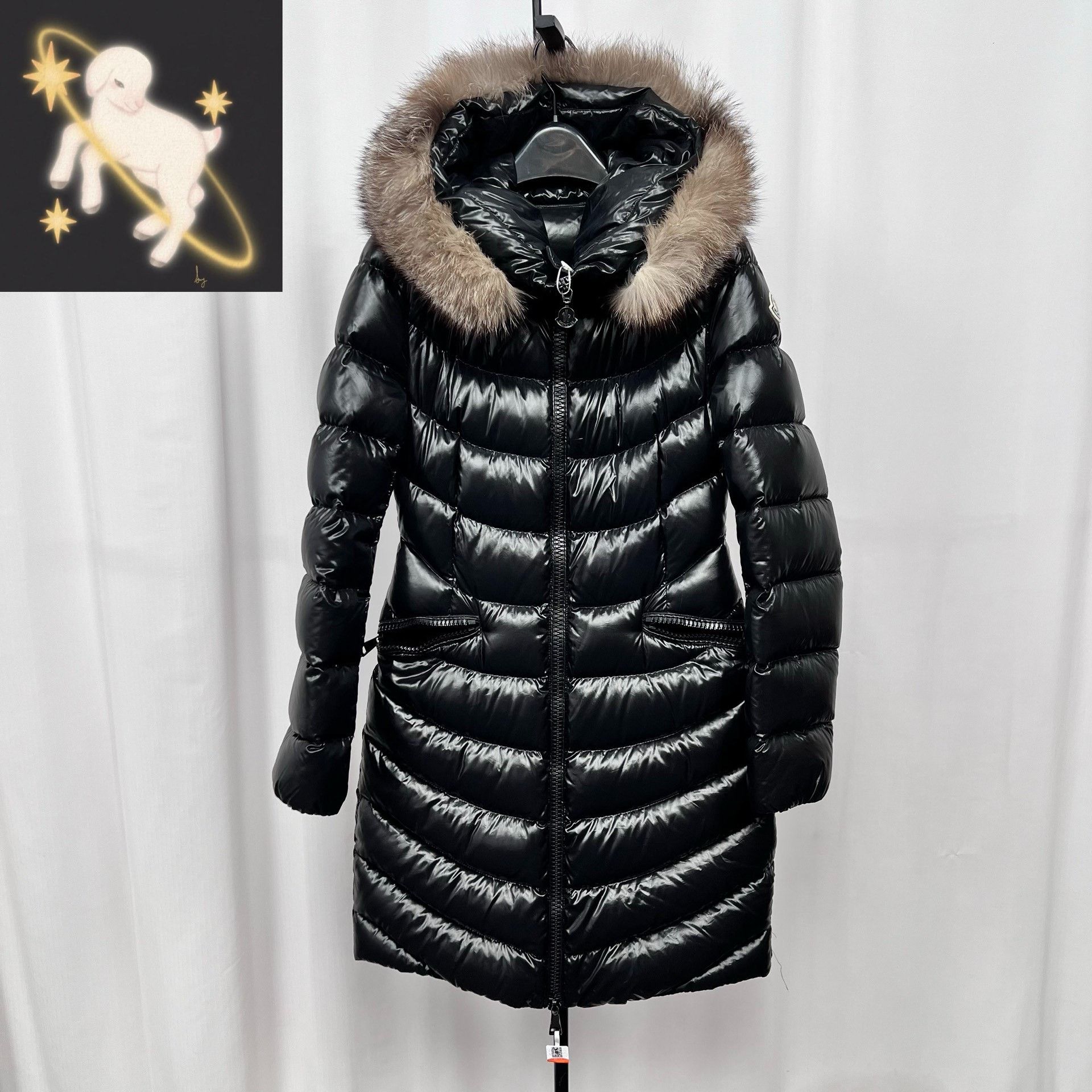 Moncler Moncler Long Black Down Jacket M Women Size M / US 6-8 / IT 42-44 - 1 Thumbnail
