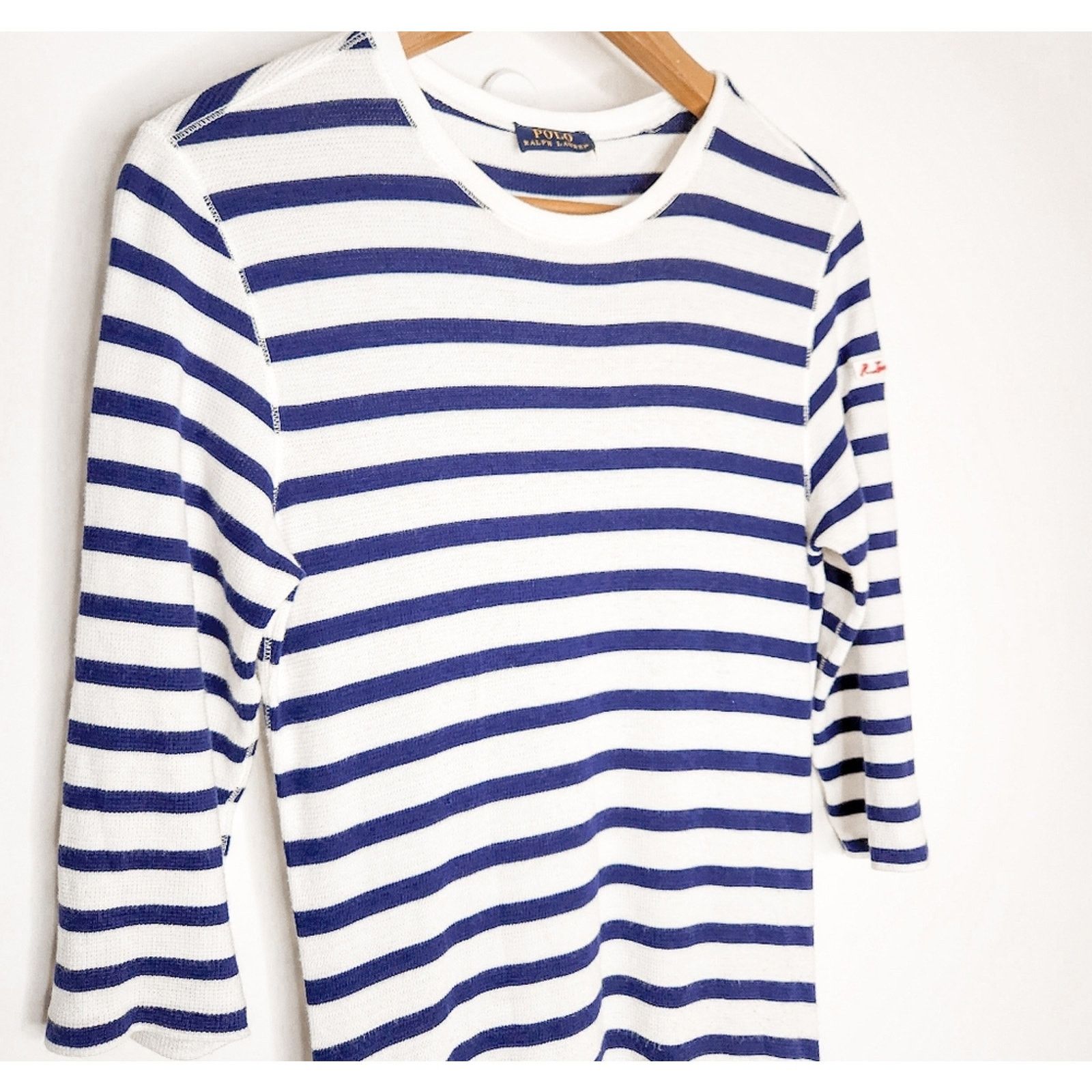Polo Ralph Lauren Polo Ralph Lauren White Navy Blue Striped Maxi Dress Size S Size S / US 4 / IT 40 - 3 Thumbnail