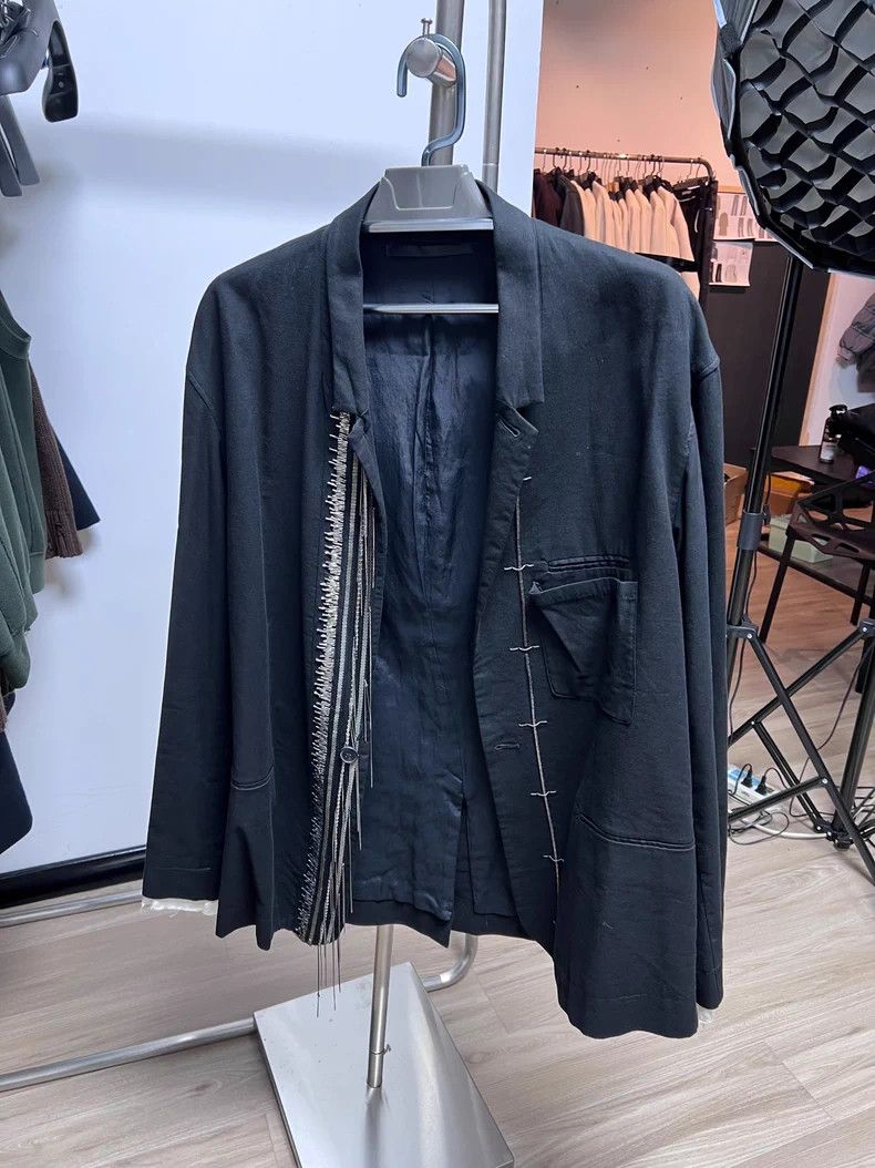Haider Ackermann Beaded Chain Robe Blazer L