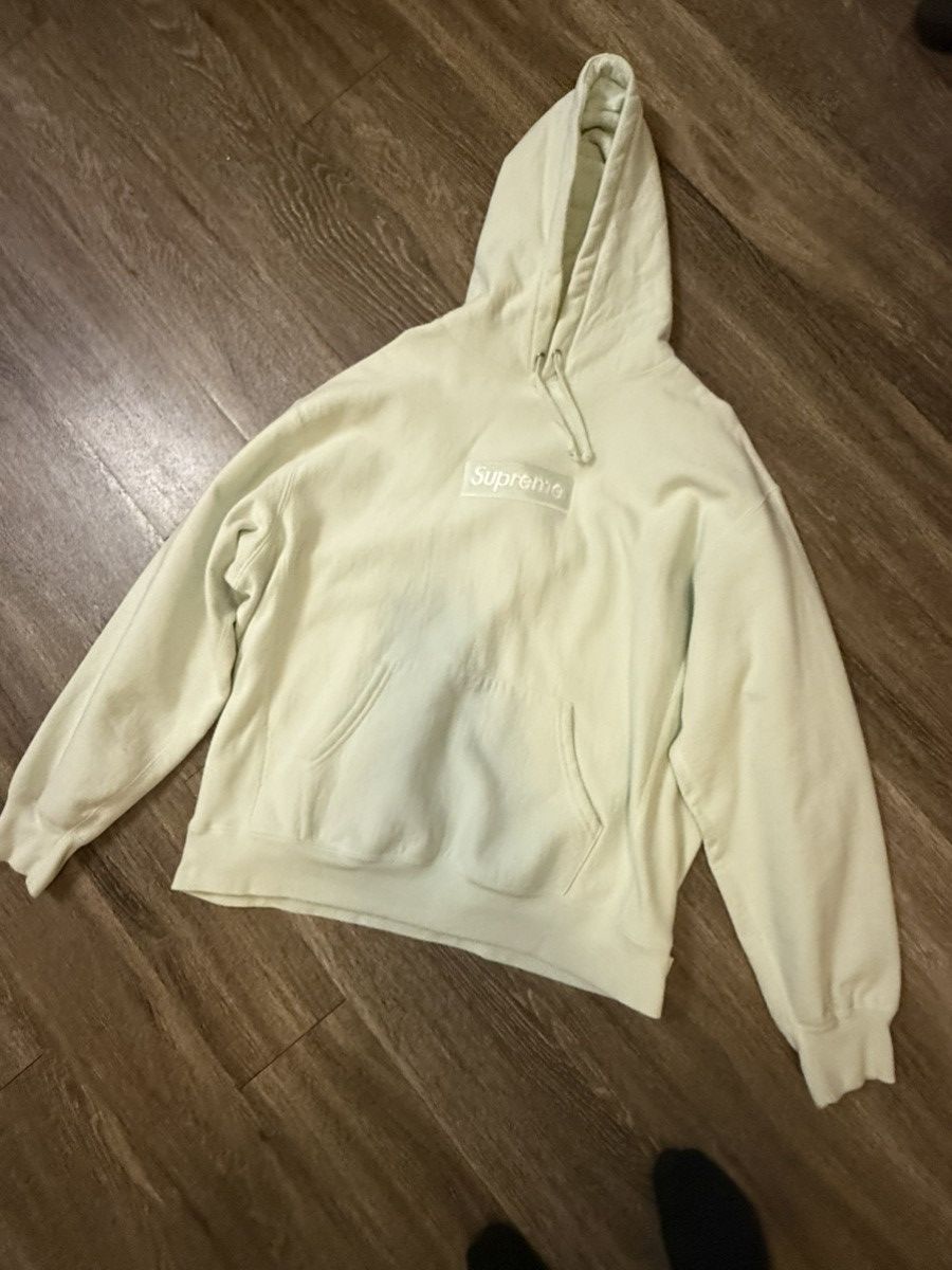 Supreme Supreme box logo hoodie in mint Size US L / EU 52-54 / 3 - 1 Thumbnail