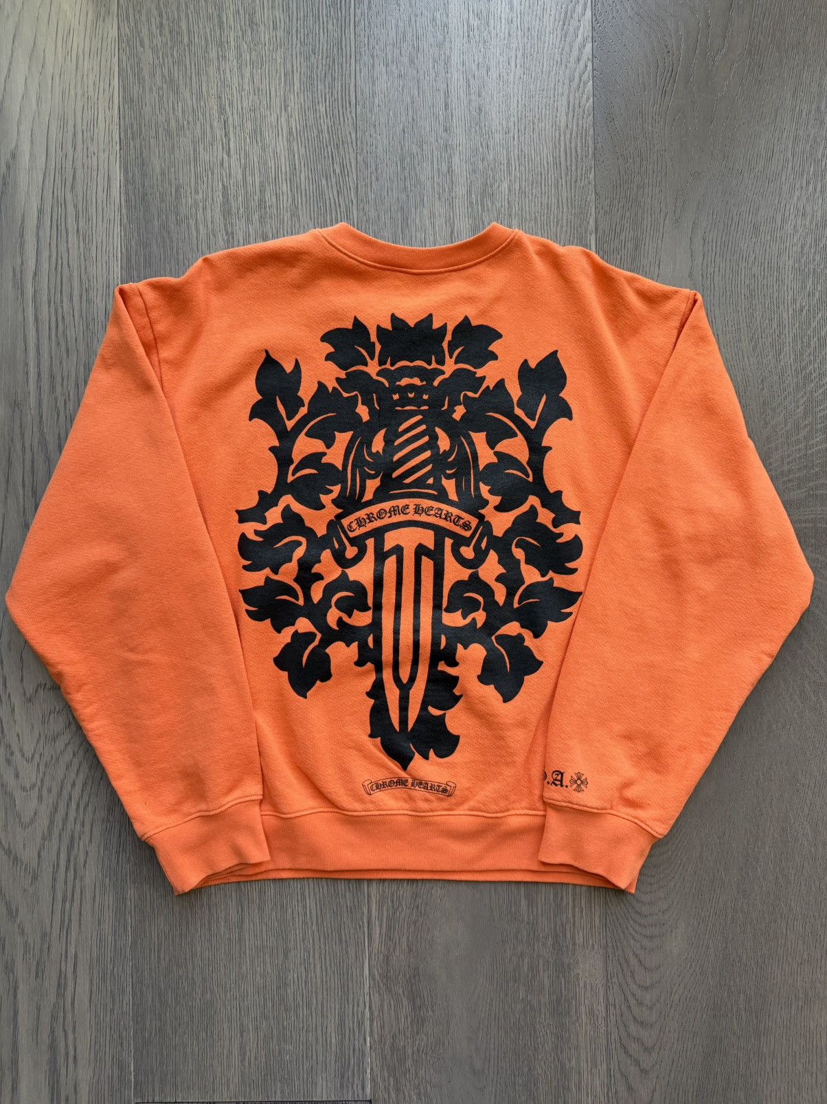 Chrome Hearts Chrome Hearts Vine Dagger Orange Crewneck Size US L / EU 52-54 / 3 - 1 Thumbnail