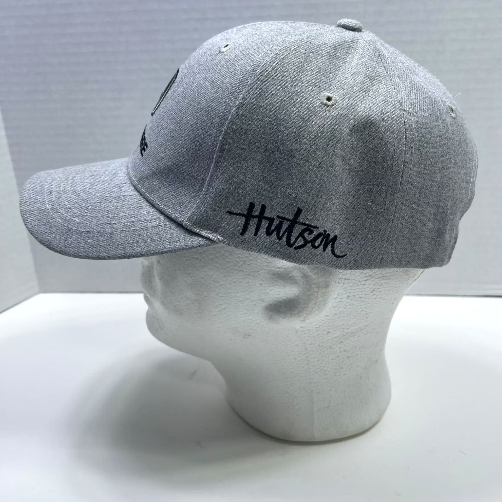 John Deere John Deere Baseball Hat Gray Strapback Hutson Dealership Family Farming Hat Mens One Size Adjustable Cap Size ONE SIZE - 3 Thumbnail