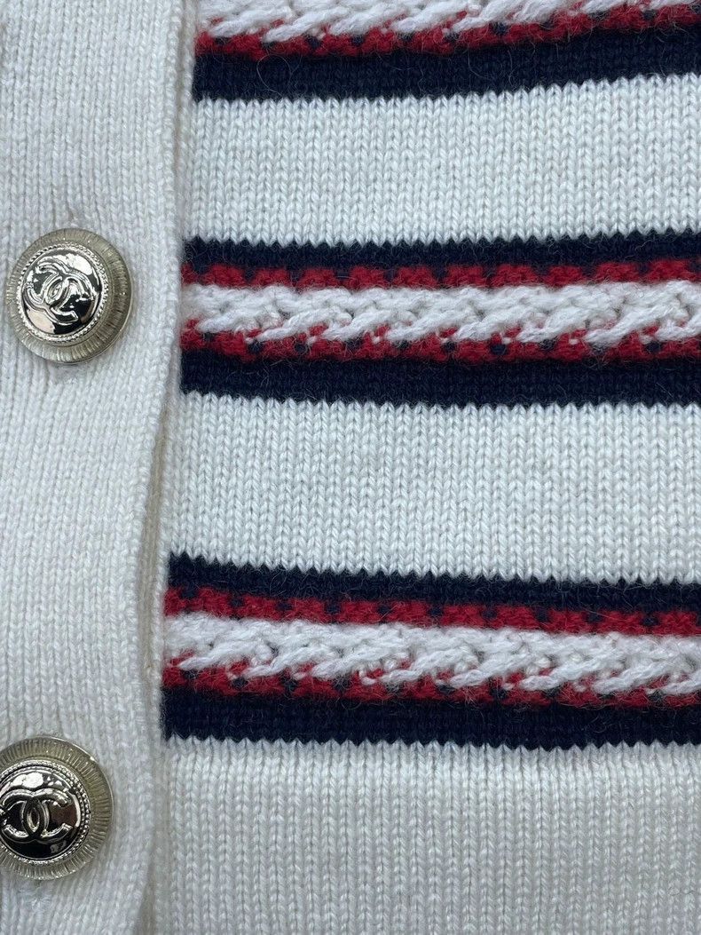 Chanel Chanel Knit Striped Skirt -2505 Size US 34 / EU 50 - 5 Thumbnail