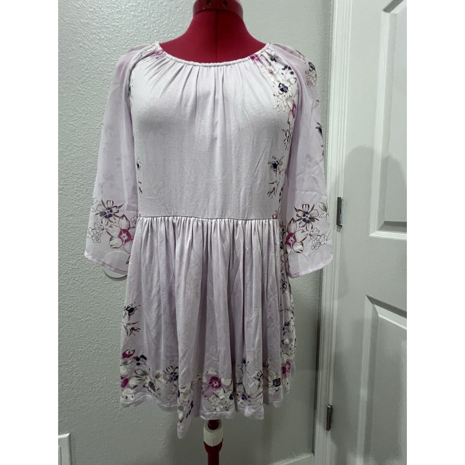Anthropologie Anthropologie One September Pink Floral Garden Border Fairy Size XS / US 0-2 / IT 36-38 - 5 Thumbnail
