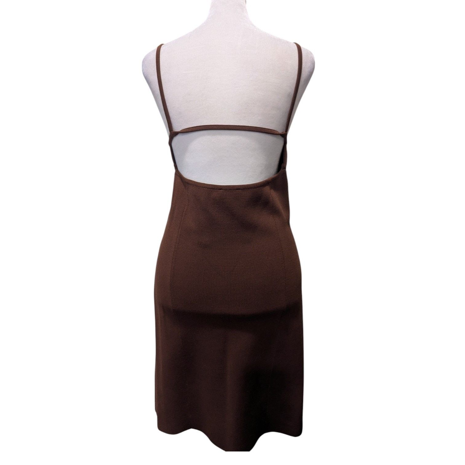 GAUGE81 GAUGE81 Chocolate Seca Cutout Knit Mini Party Dress Size 38 Size M / US 6-8 / IT 42-44 - 3 Thumbnail