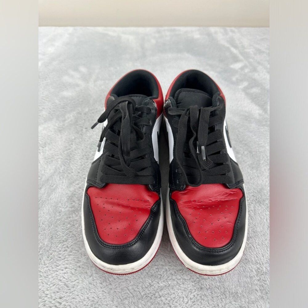 Jordan Brand Nike Air Jordan 1 Low "Bred Toe" men's size 9 US 553558-612 Size US 9 / EU 42 - 7 Thumbnail