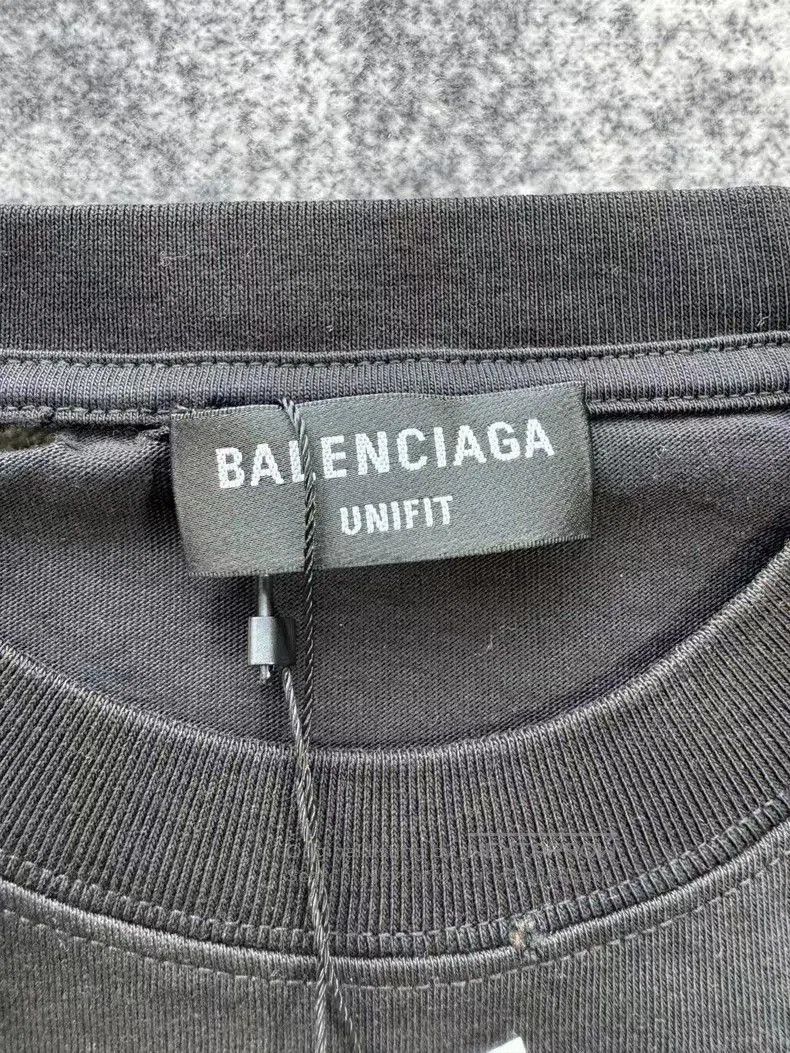 Balenciaga Balenciaga Black Distressed Short Sleeve. Size US XS / EU 42 / 0 - 3 Thumbnail