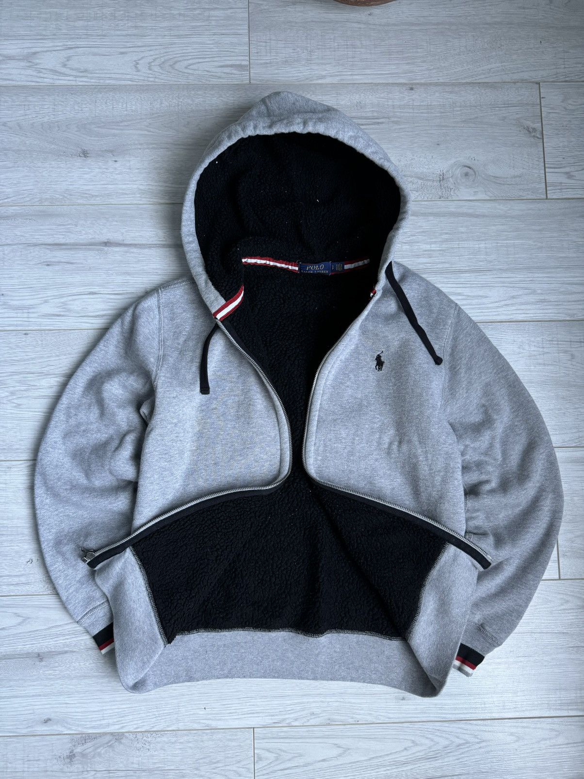 Polo Ralph Lauren 🥶Polo Ralph Lauren Zip Up Hoodie Sherpa Jacket Size US S / EU 44-46 / 1 - 1 Thumbnail
