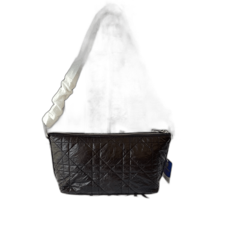 Dior Diorstar Hobo Black Ruched Leather Bag Size ONE SIZE - 1 Thumbnail