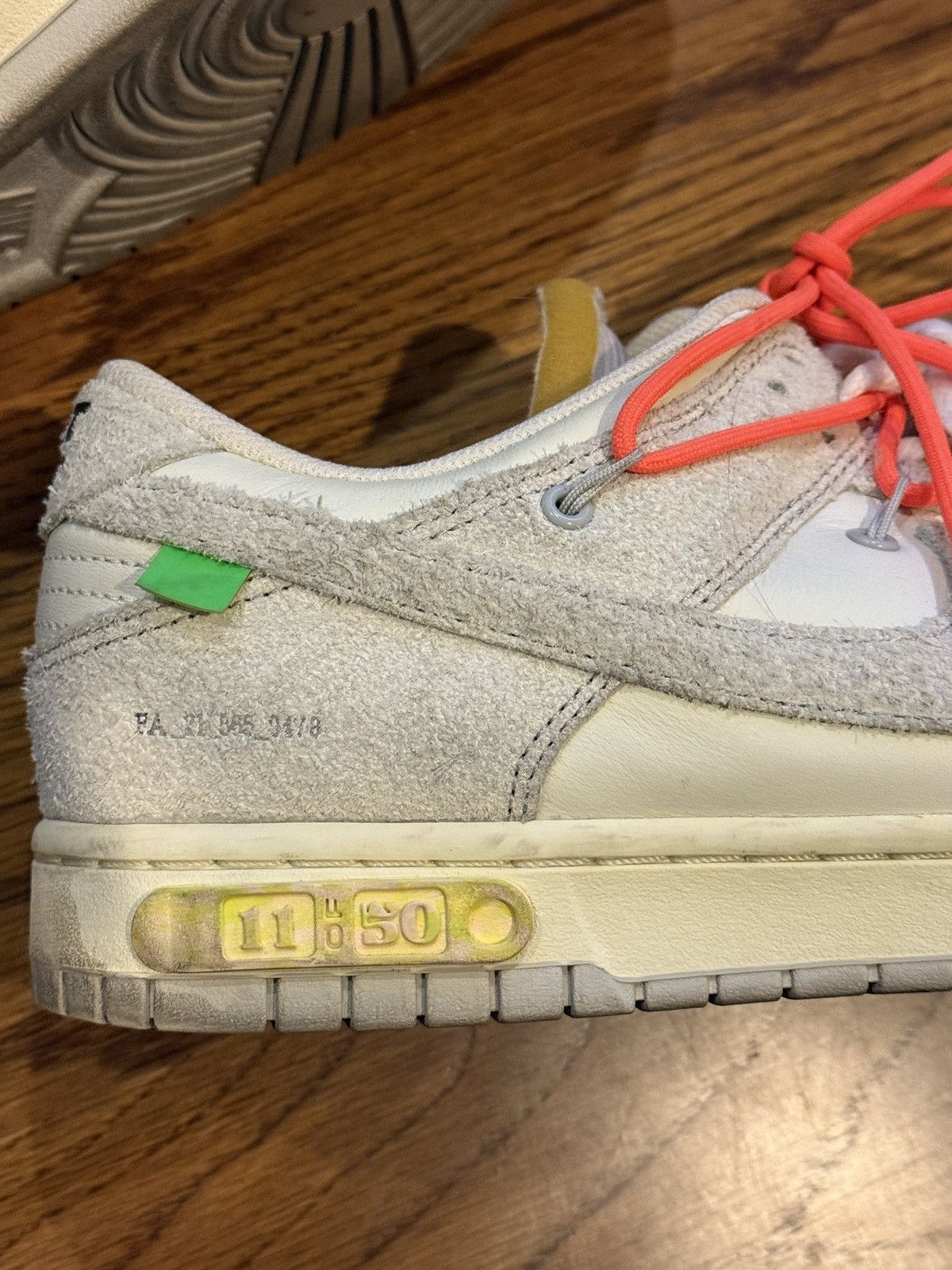 Nike × Off-White Nike Off-White Dunks Lot 11 size 11.5 Size US 11.5 / EU 44-45 - 14 Thumbnail