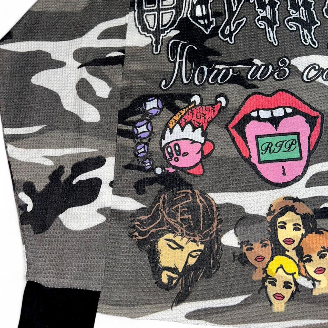 Other Odyss3y 1 of 1 “HOW W3 COP3” vintage thermal tee Size US L / EU 52-54 / 3 - 4 Thumbnail