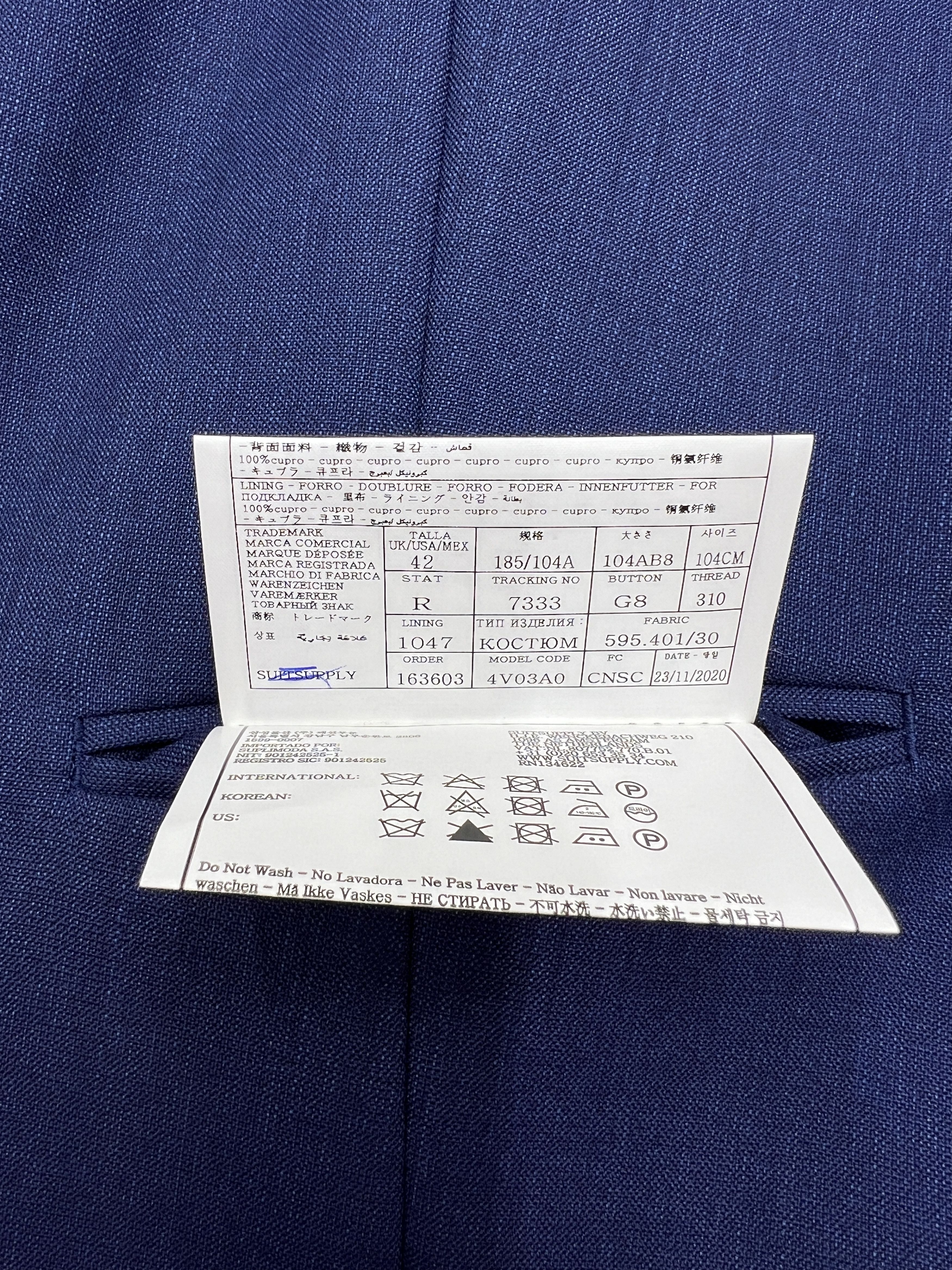 Suitsupply Lazio Wool Formal Blazer Waistcoat Suit EU:52; UK/US:42S Size 42S - 15 Thumbnail