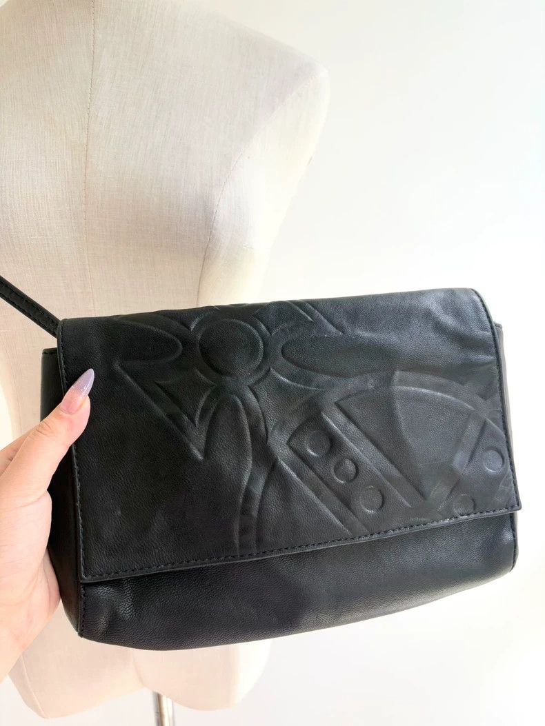 Vivienne Westwood Vivienne Westwood size os Black Saturn leather Saturn shoul Size ONE SIZE - 3 Thumbnail