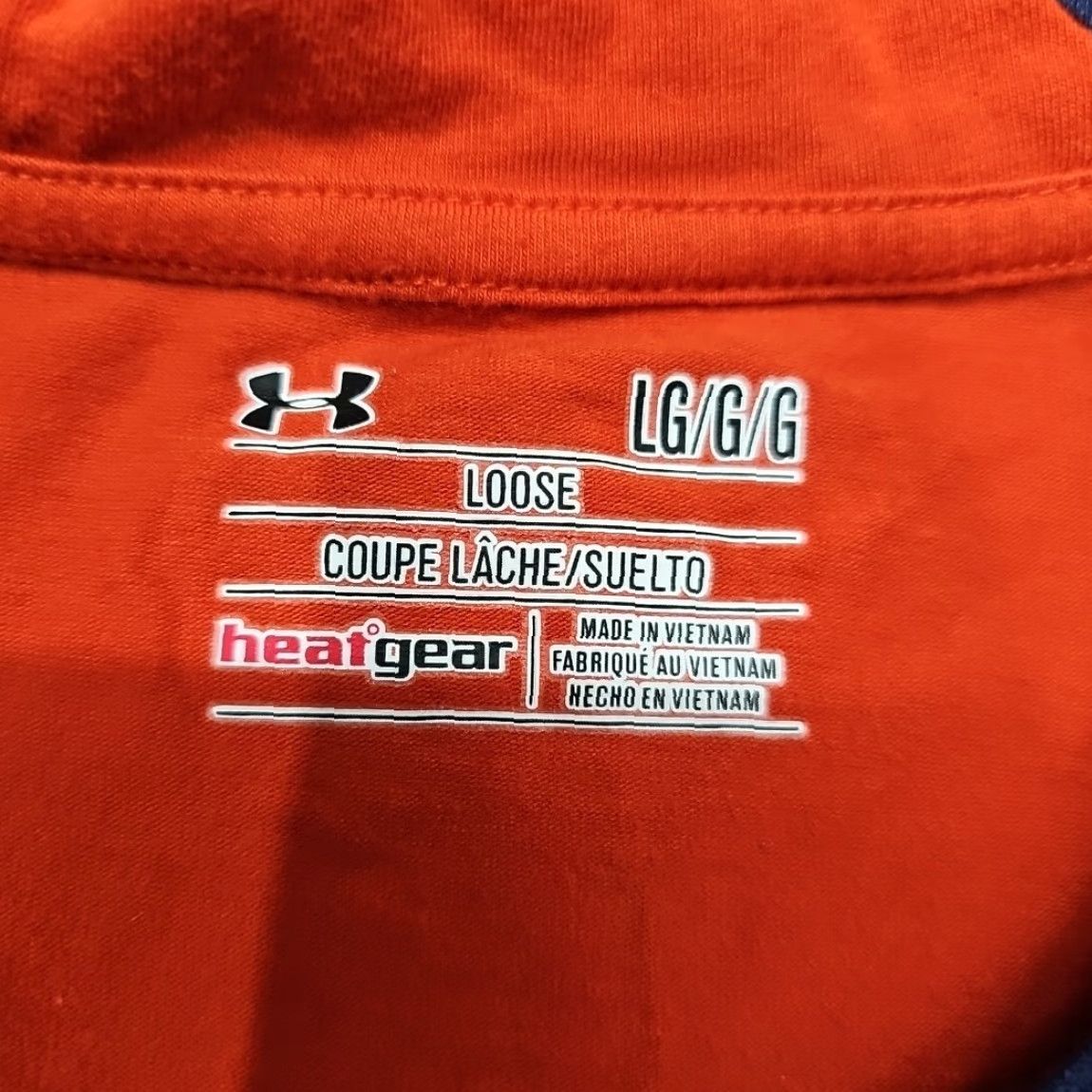 Under Armour Under Armour HeatGear Auburn Tigers T-Shirt Men L Blue Short Sleeve Loose Size US L / EU 52-54 / 3 - 5 Thumbnail