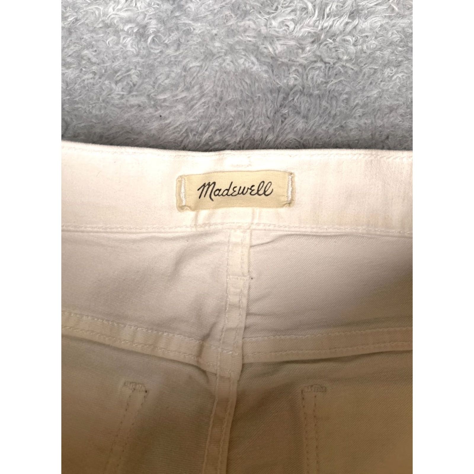 Madewell Madewell Jeans Women 27 White Distressed 9" High Riser Skinny Crop 27x26 Skinny Jeans | 5-Pocket Denim Casual Pants Womens Madewell Size 27" / US 4 / IT 40 - 6 Thumbnail