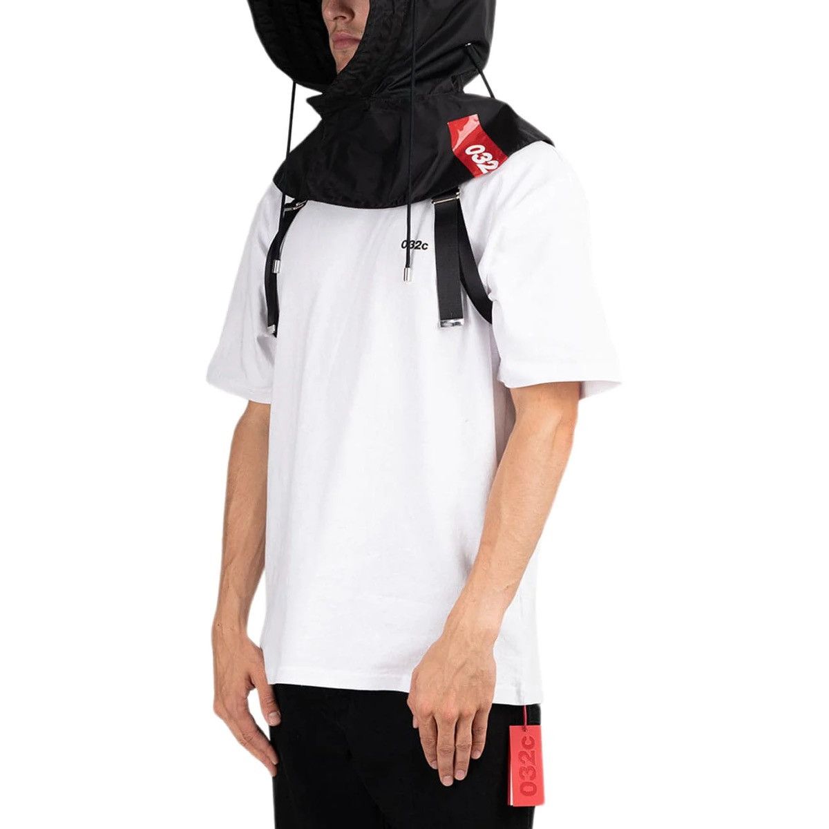 032c !DS! FW22 032c Big Logo Guilty Slicker Black Hood Size ONE SIZE - 6 Thumbnail