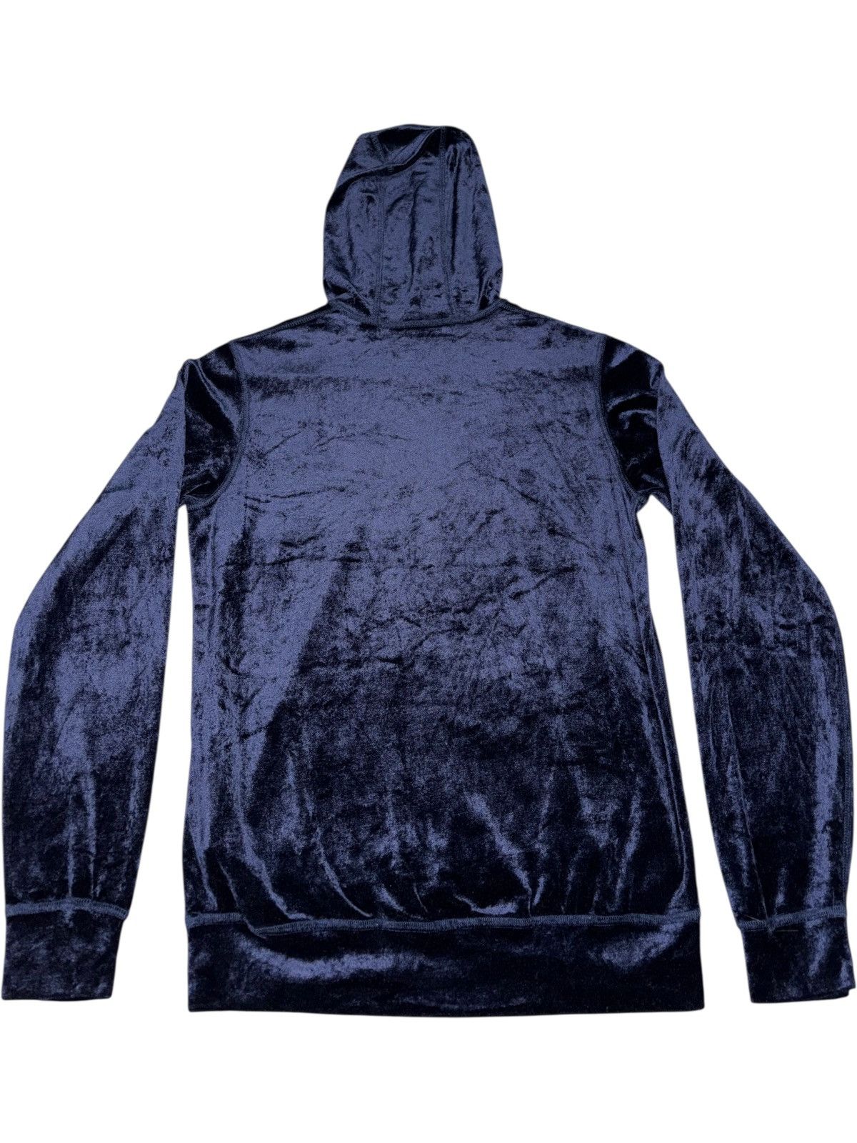 Junya Watanabe Junya Watanabe CDG Silk Velour Hoodie Sweater navy archive Size US XS / EU 42 / 0 - 3 Thumbnail