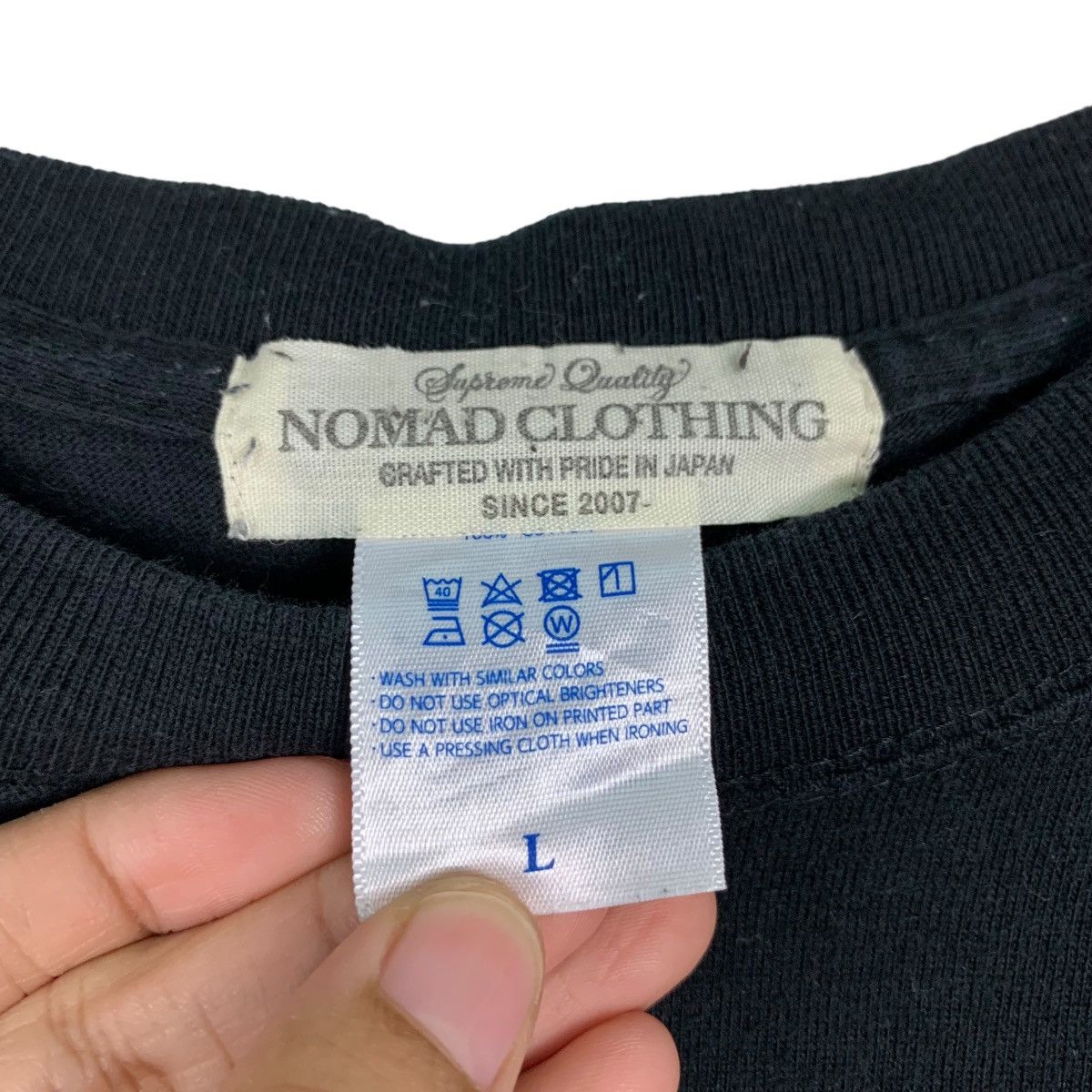 Japanese Brand NOMAD CLOTHING A TRIBE LIVING NOMADICALLY LS TEES #0190-C9 Size US L / EU 52-54 / 3 - 12 Thumbnail