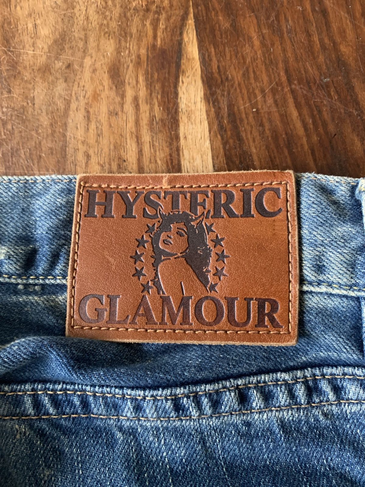 2000s Hysteric Glamour Studded Tsugi Hagi Patchwork Jeans
