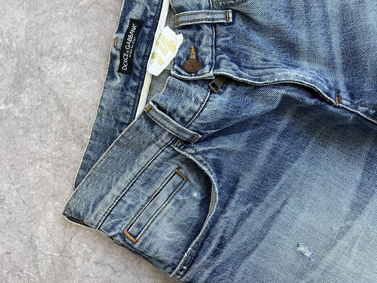 Dolce & Gabbana Dolce Gabbana Denim Slim Jeans Distressed Y2K Size US 30 / EU 46 - 6 Thumbnail