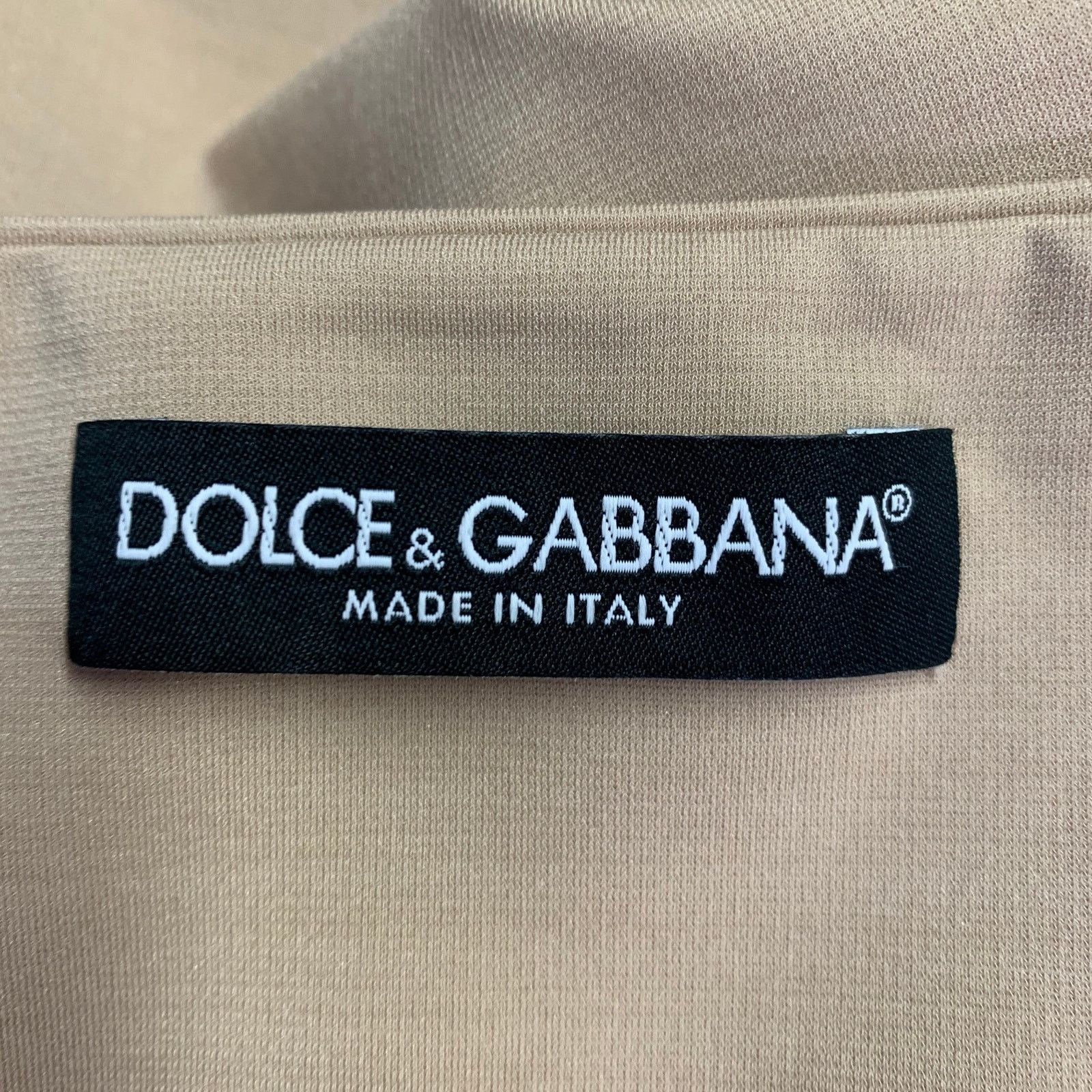 Dolce & Gabbana 6 Beige Viscose Blend Strapless Crop Top Dress Set Size M / US 6-8 / IT 42-44 - 8 Thumbnail