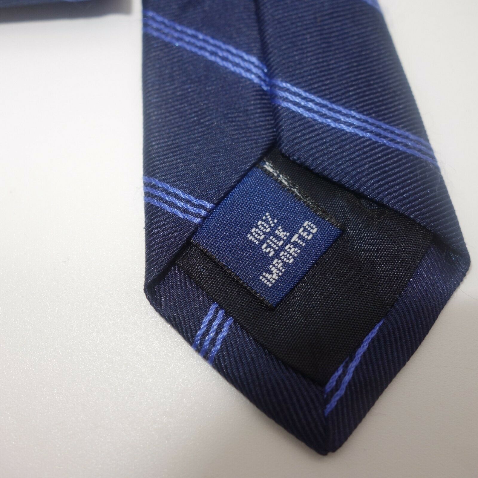 Other Classic Talbot's 100% Imported Silk Men's Tie Blue Stripe Size ONE SIZE - 5 Thumbnail