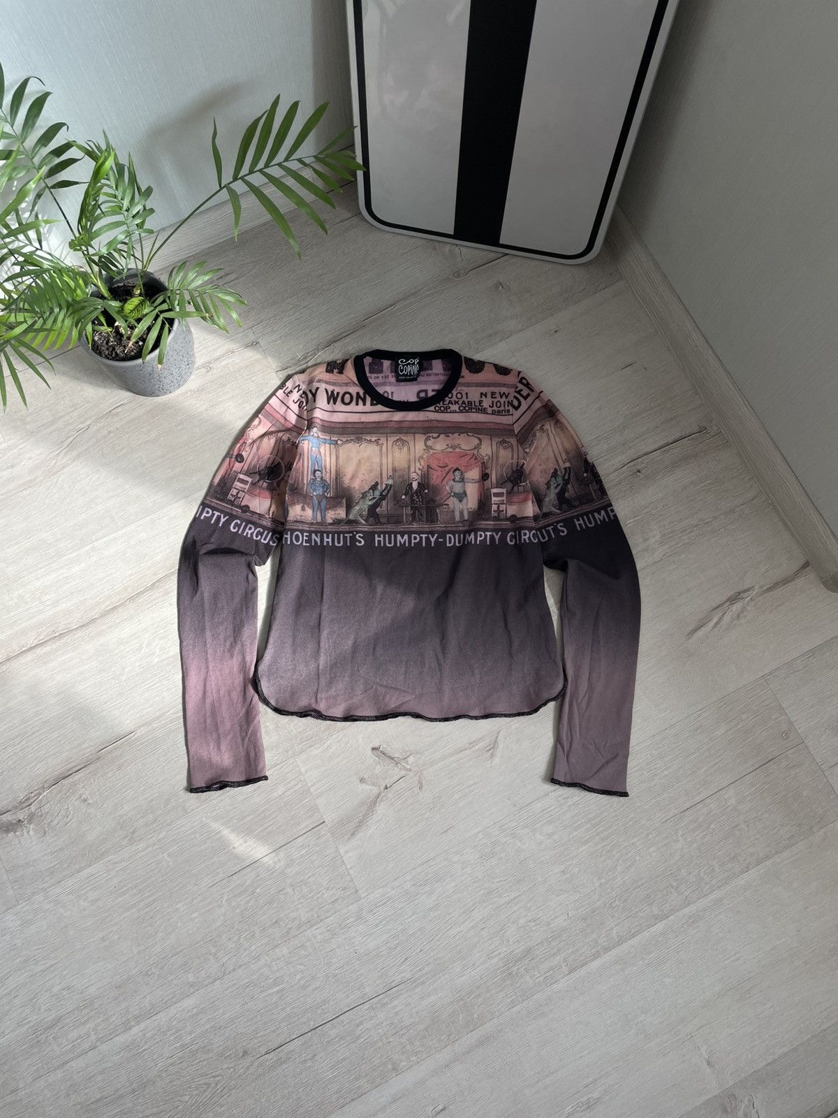 Cop Copine × Hysteric Glamour × If Six Was Nine Archive Y2k Cop Copine Paris “circus” Longsleeve Over Print Size S / US 4 / IT 40 - 3 Thumbnail