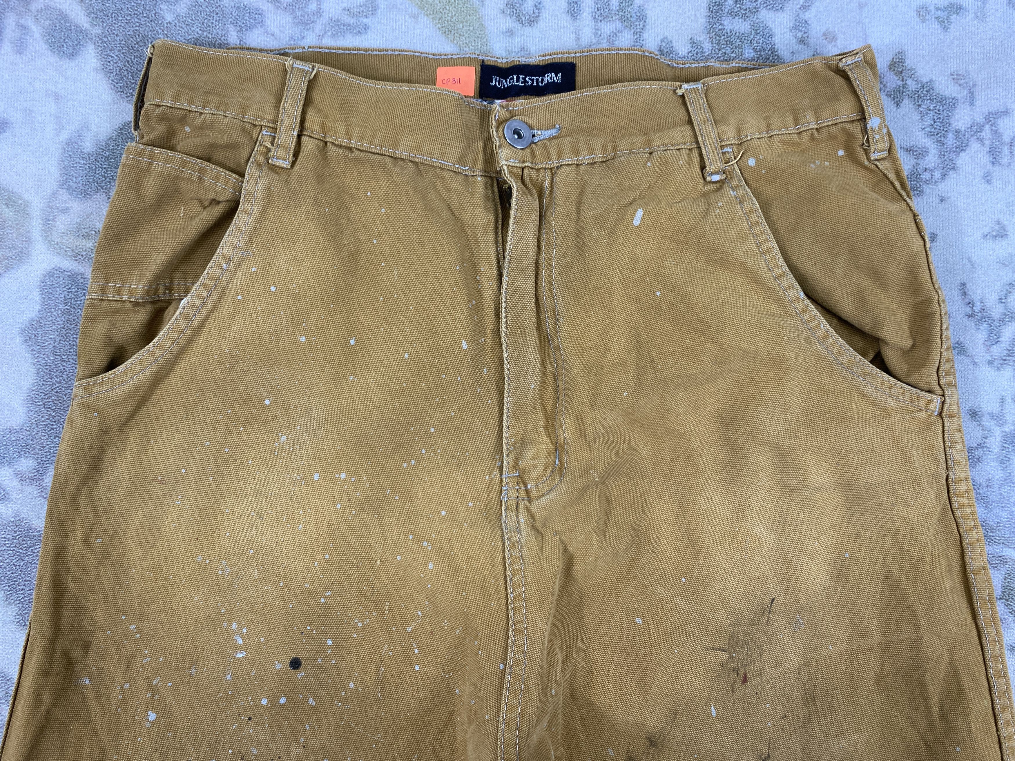 Japanese Brand Jungle Storm Carpenter Cargo Pants -CP311 Size US 32 / EU 48 - 3 Thumbnail