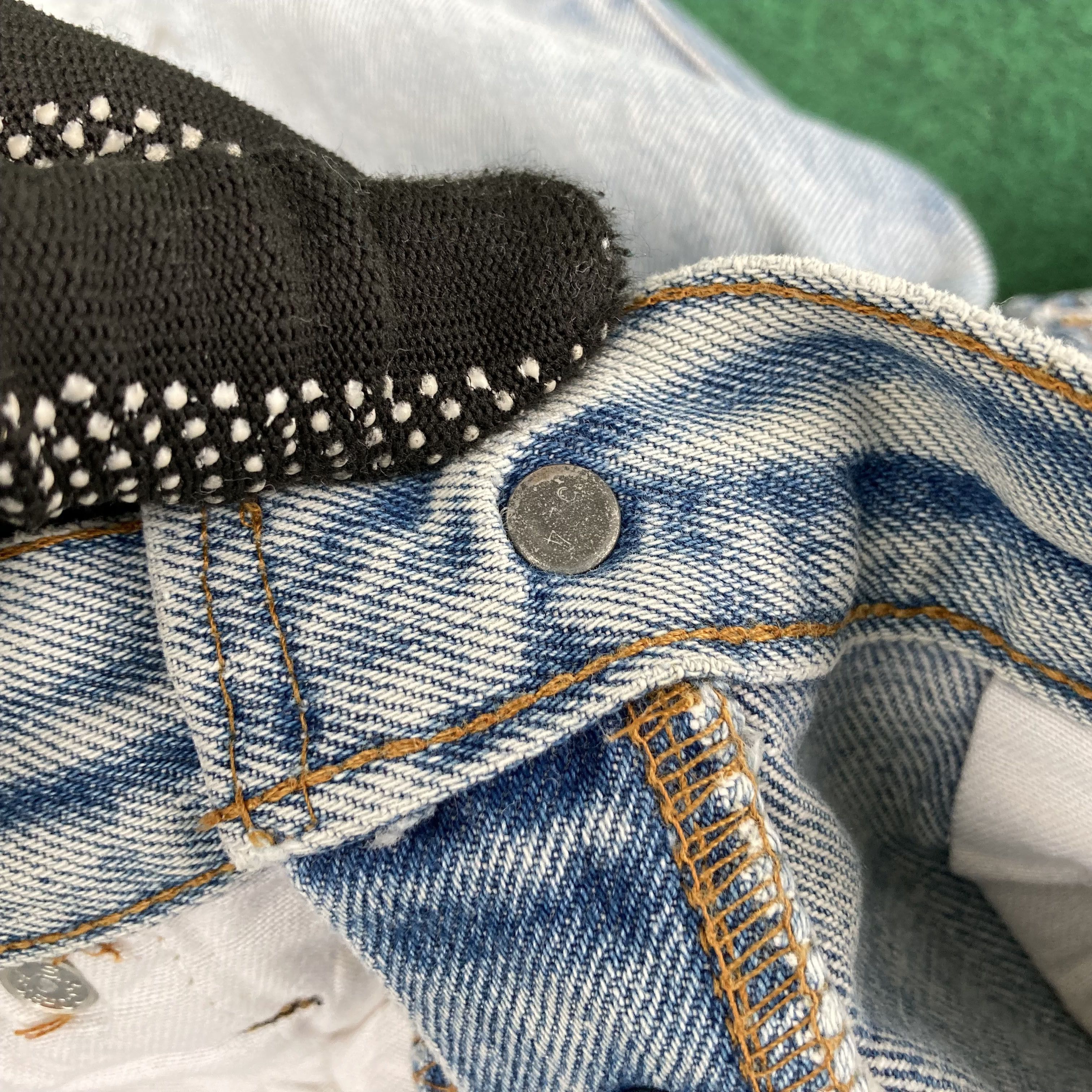 Levi's × Vintage Vtg Levis 501 Button 245 Short Redline Selvedge Jorts Jeans Size US 32 / EU 48 - 5 Thumbnail
