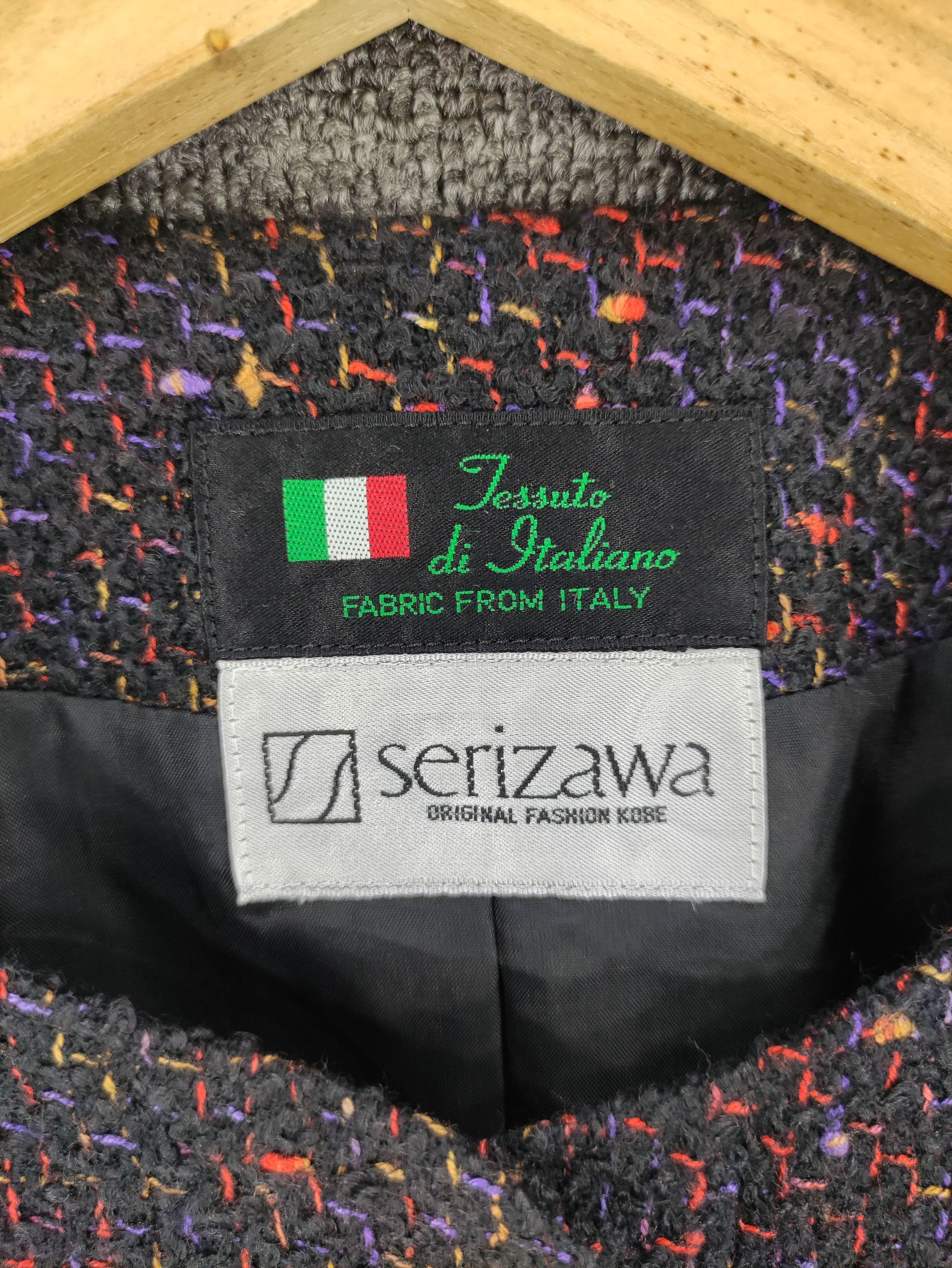 Japanese Brand Vintage Serizawa Tweed Jacket Size S / US 4 / IT 40 - 2 Thumbnail