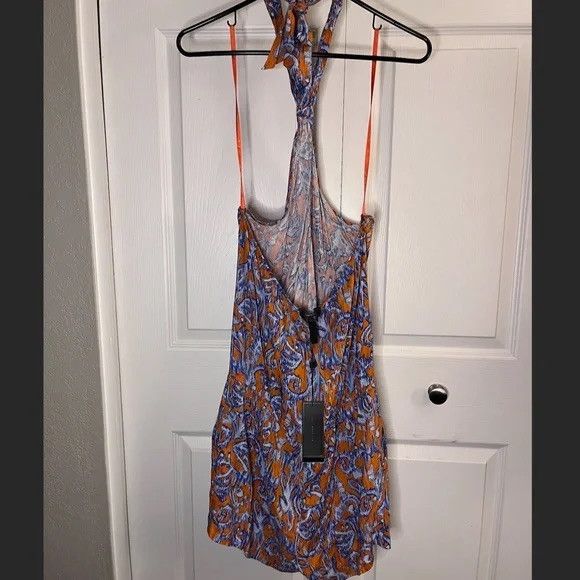 Bcbgmaxazria NWT BCBGMaxAzria Tie Halter Romper size L Size L / US 10 / IT 46 - 3 Thumbnail
